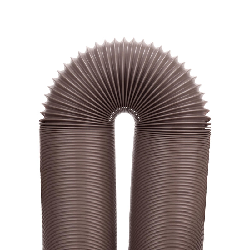 Camco High Tensile Strength Durable Vinyl Sewer Hose with Steel Wire Core – 15’ Hose with 15 mils of HTS Vinyl, Great for Year Round RVing Compresses to 26” for Simple and Easy Storage, Brown (39661)