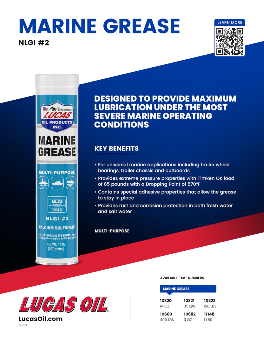 Marine Grease Lucas Oil 10320 - 14 Ounce