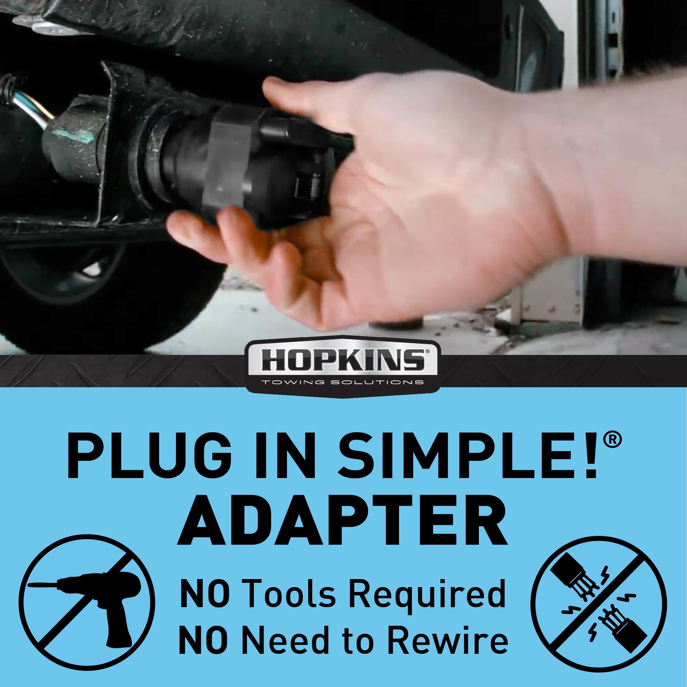 Round Hopkins Towing Solutions Adapter 47565