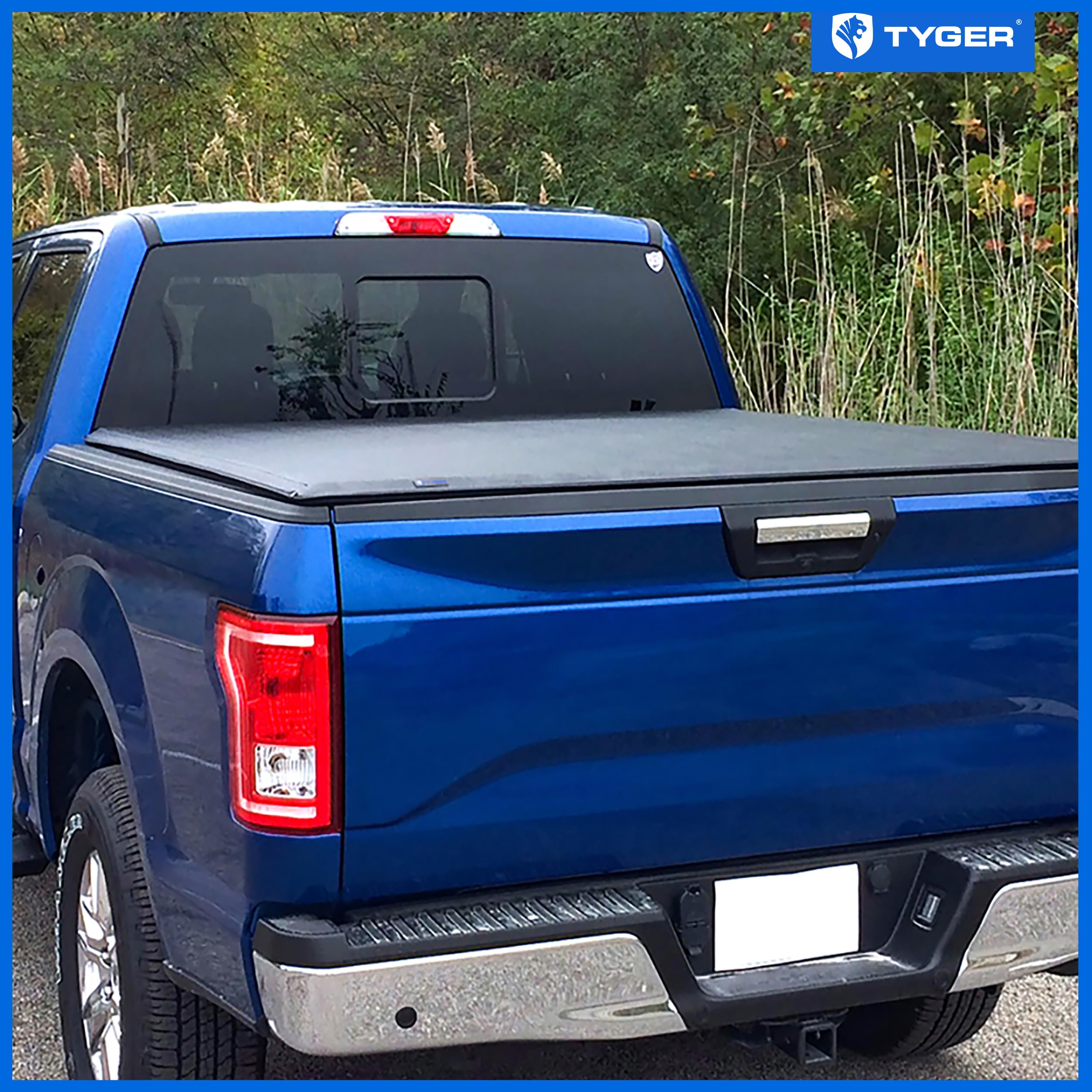 Tyger Auto T1 Soft Roll Up Tonneau Cover Truck Bed Compatible with 2015-2020 Ford F-150 | Styleside 5.5' Bed | TG-BC1F9029, Black