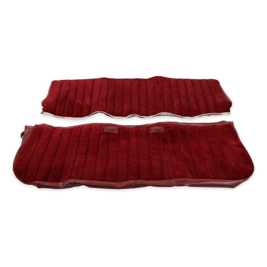 Brothers Holley Trucks 05-296 Seat Upholstery Full Pleat Cloth/Vinyl - Maroon/Burgundy