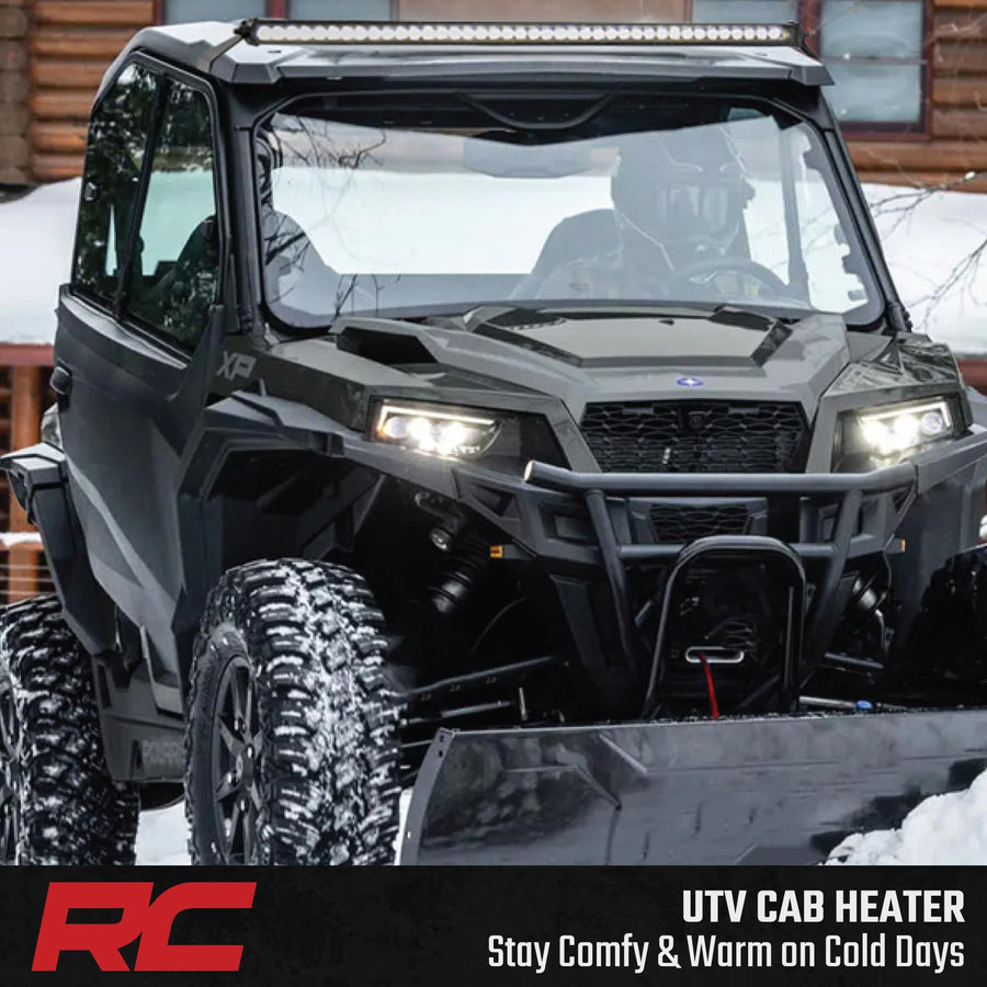 Cab Heater Rough Country for Polaris General XP 4 & XP 1000-16,000 BTU UTV Heater Kit with Fast Cabin Warm-Up & Defrost, Complete Install Kit, Factory-Like Fit