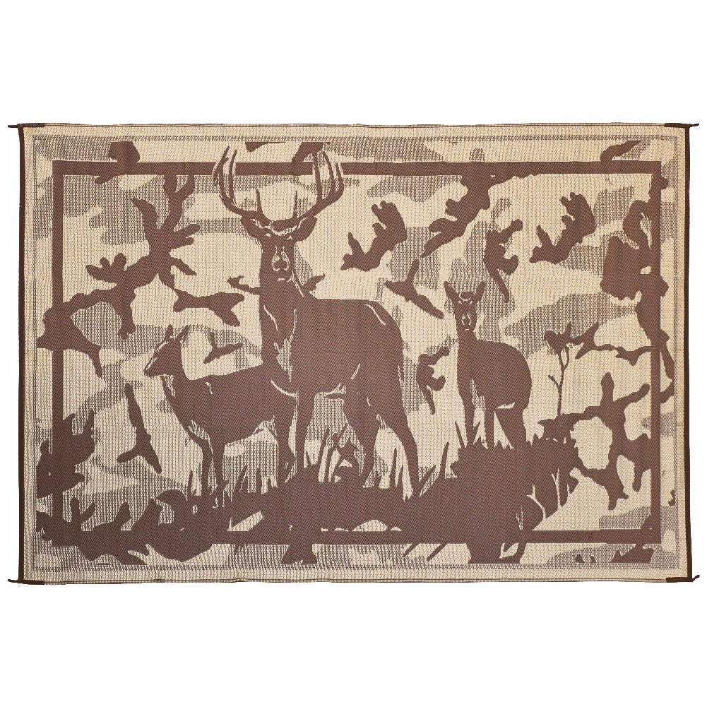 Camping Stylish HC8117 Desert Camo/beige 8'x11' Camo Deer Mat, 1 Pack