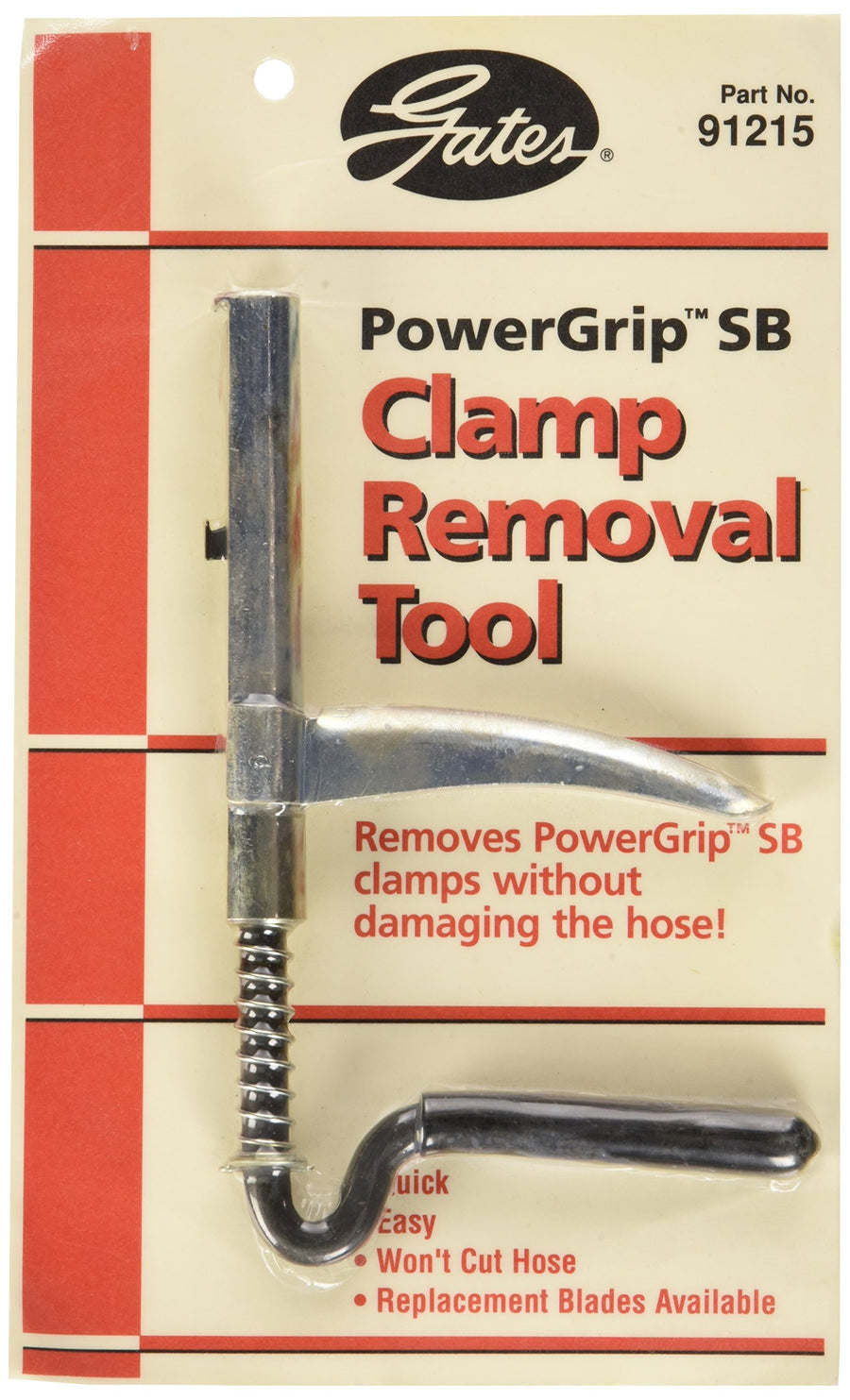 Gates Heavy-Duty 91215 PowerGrip SB Clamp Removal Tool, Black
