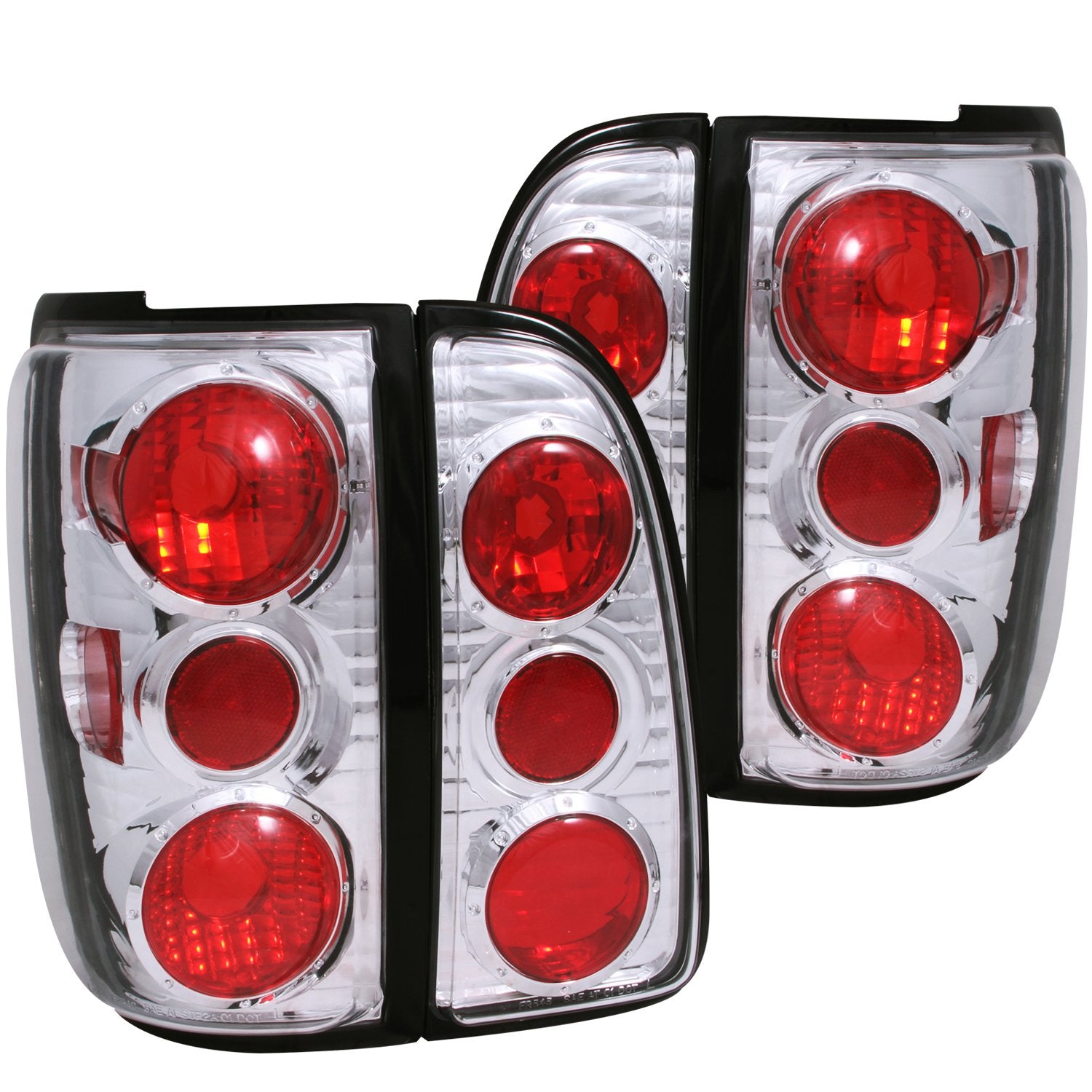 Lincoln Navigator Anzo USA 211109 Chrome Tail Light Assembly - (Sold in Pairs)