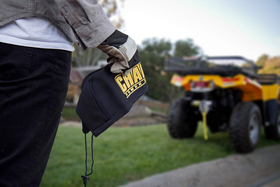 Weather-Resistant Champion Neoprene Storage Cover for Winches 4000-5000 lb.