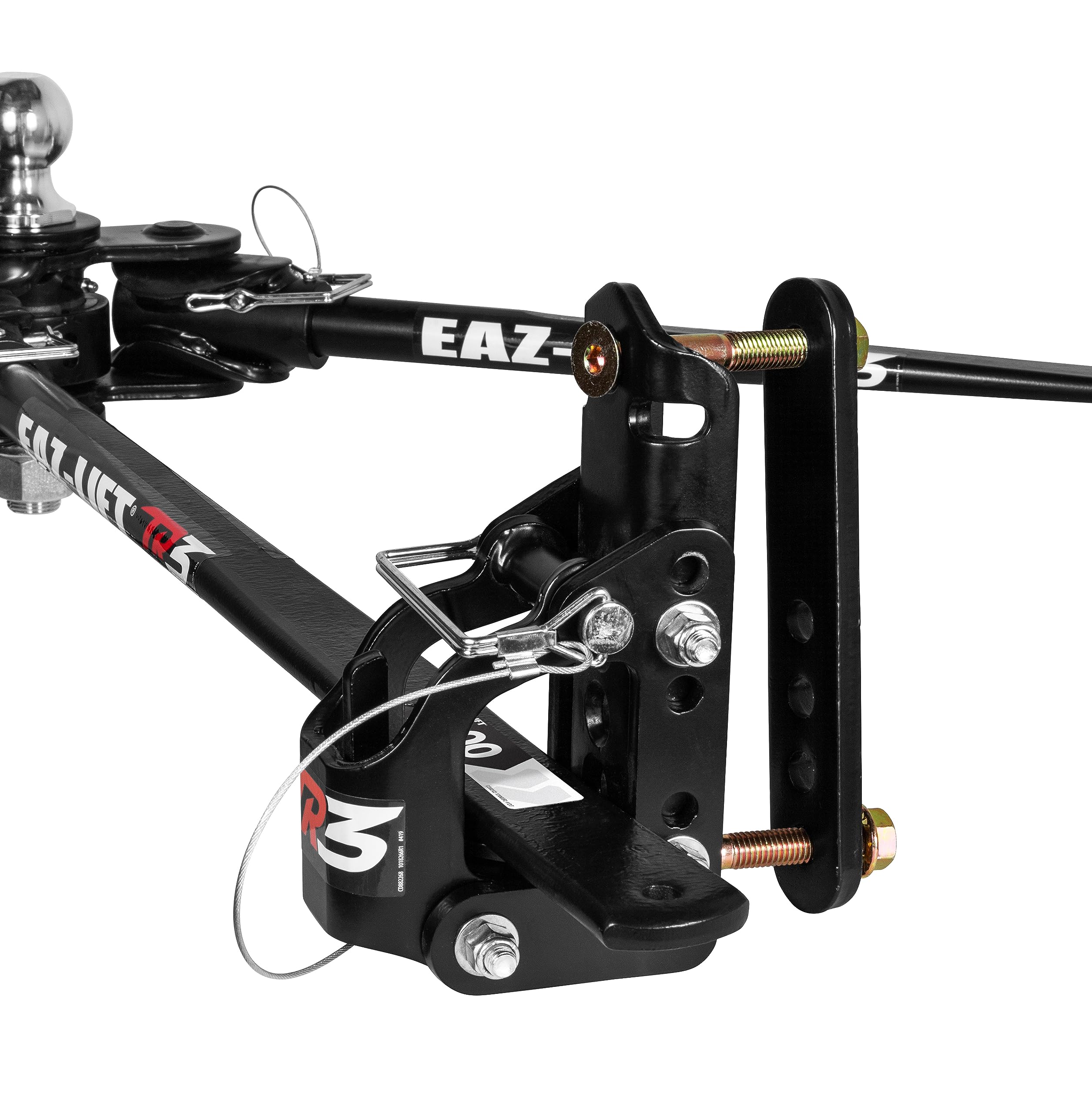 Eaz-Lift Camco TR3 600lb Weight Distribution Hitch Kit - Features 800lb Max Tongue Weight Rating, Pre-Installed 2-5/16-inch Hitch Ball, and Adjustable Sway Control - (48901)