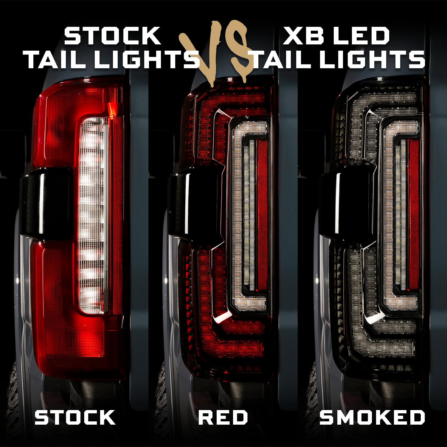 Morimoto Smoked XB LED Tail Lights for 2023-2026 Ford Super Duty (LF352)