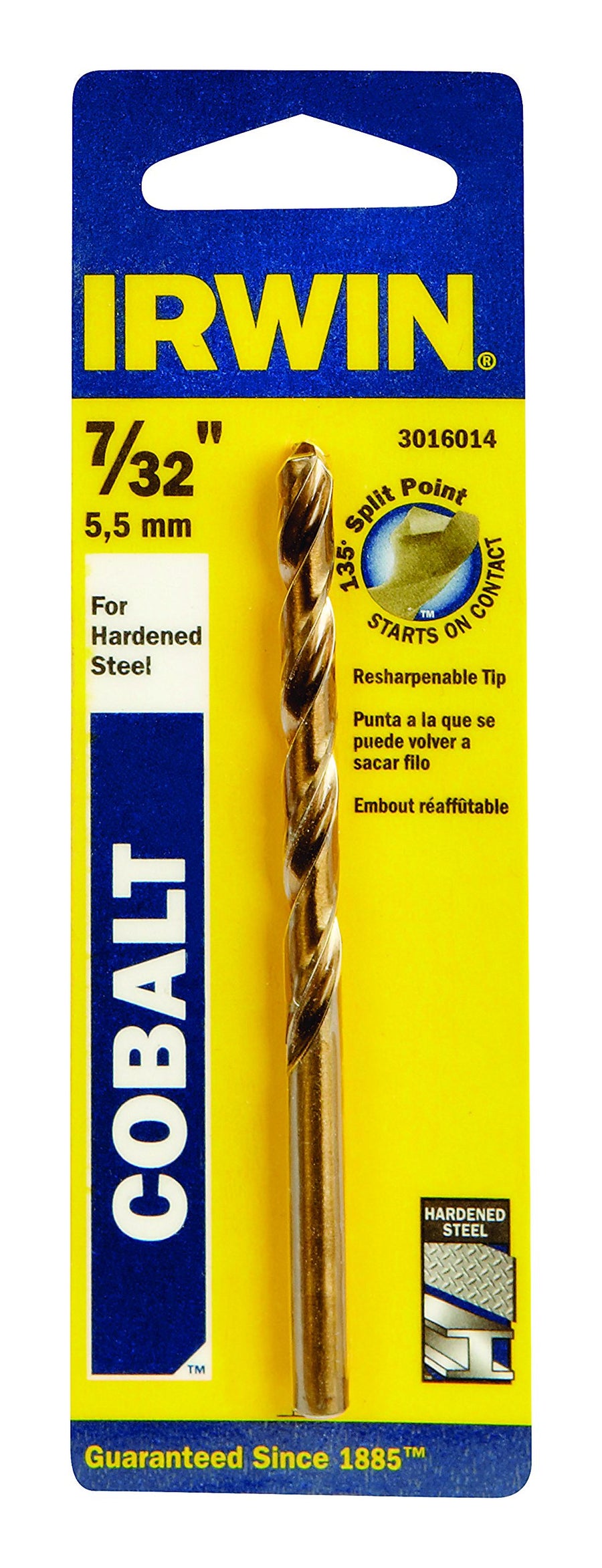 IRWIN INDUSTRIAL TOOL 135 Degree Split Point TV612976 7/32" Cobalt Bit