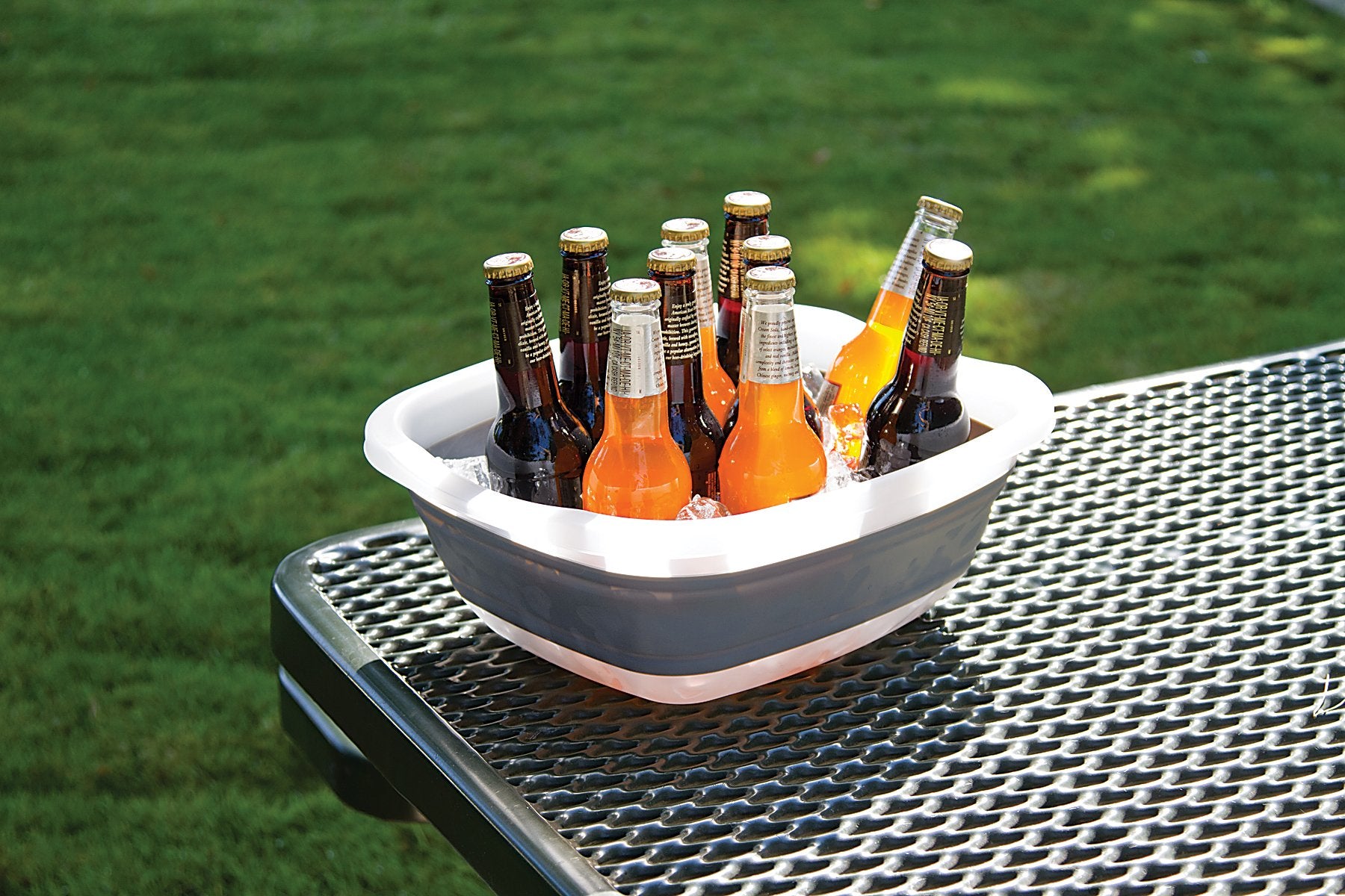 Collapsible PrepWorks Tub - Space-Saving, Foldable Utility Tub for Washing, Soaking, and Storage in Kitchen or Outdoors