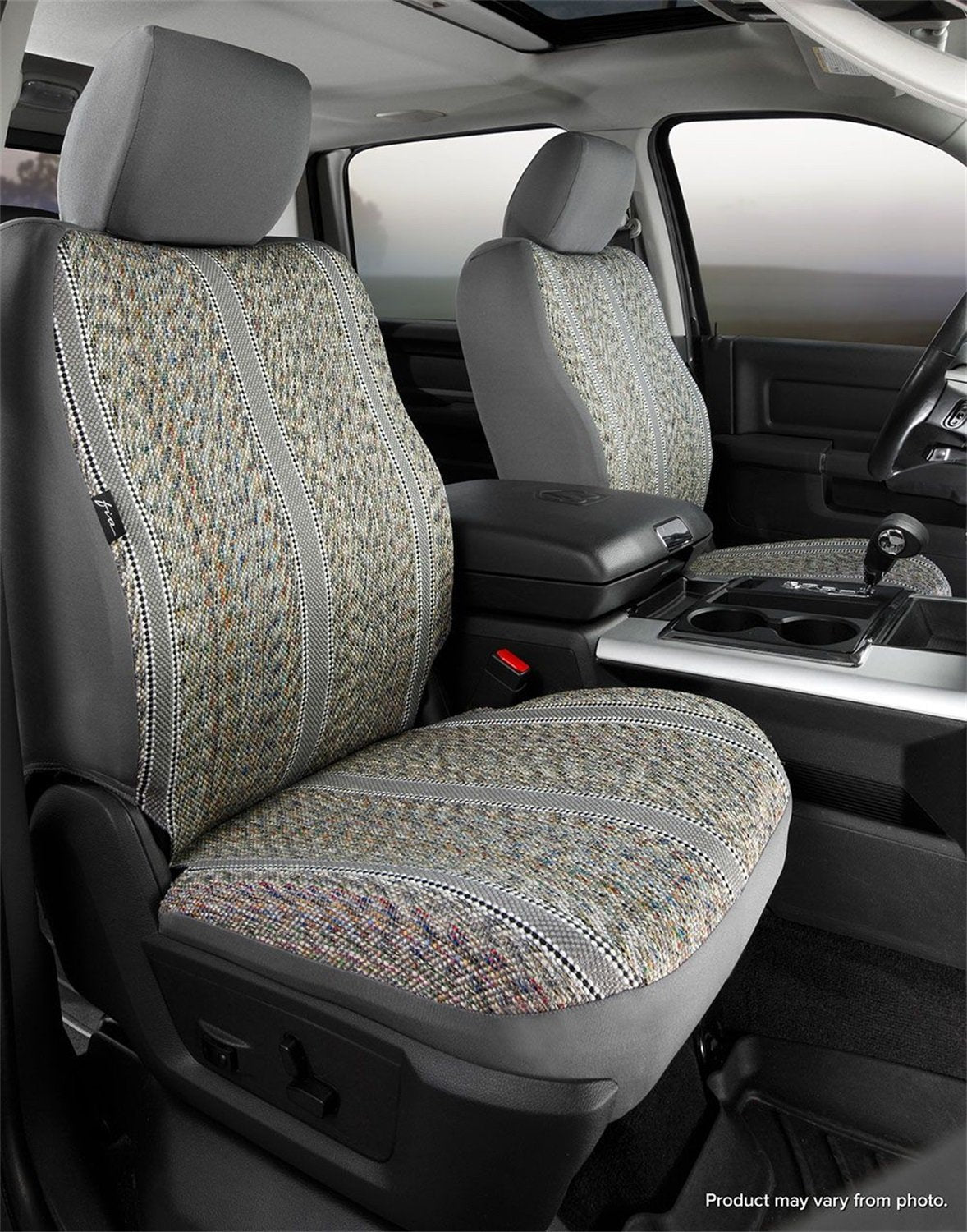 Custom Fit Fia TR49-73 GRAY Front Seat Cover Bucket Seats - Saddle Blanket, (Gray)
