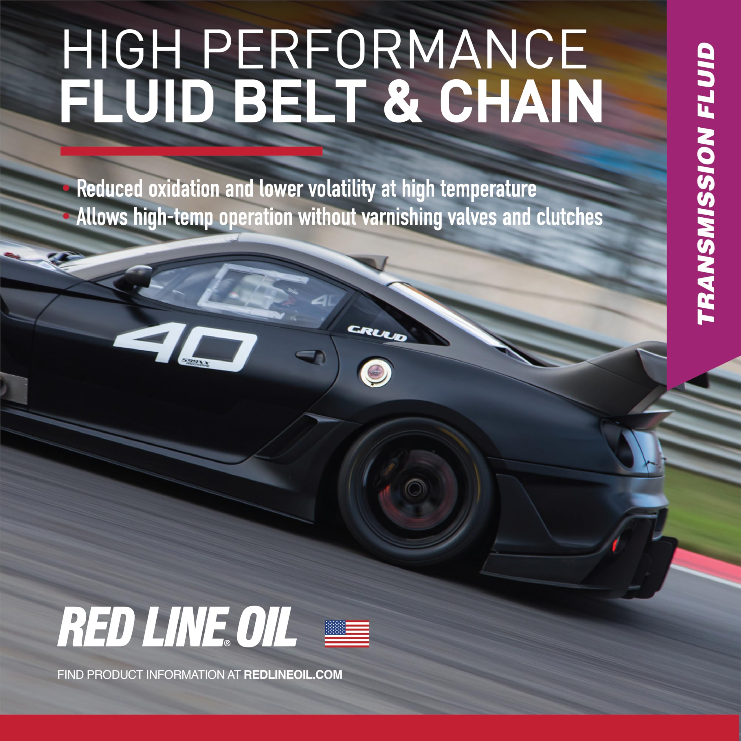 Synthetic Red Line Non-Slip Continuously Variable Transmission Fluid (CVT) - 5 Gallon Pail 30806
