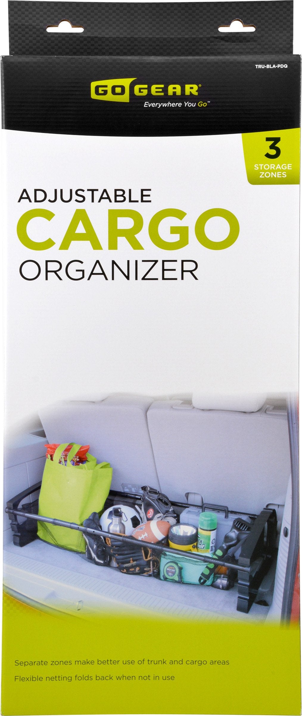 TRU-BLA-PDQ Go Gear Storagemaster Cargo Organizer, (Black)