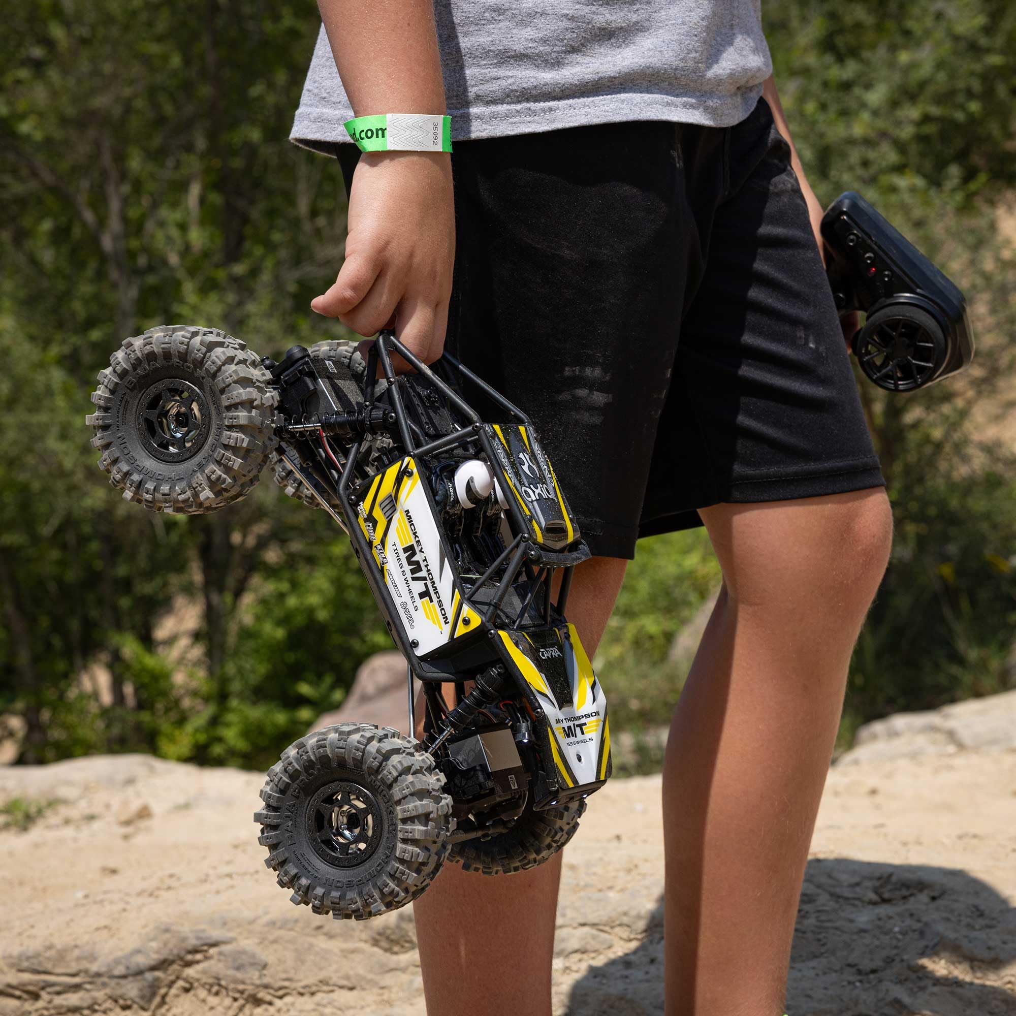 Axial RC Truck 4WS UTB18 Capra 1/18th 4x4 RTR (Comes with Everything Needed to Run), Yellow, AXI-1750T2