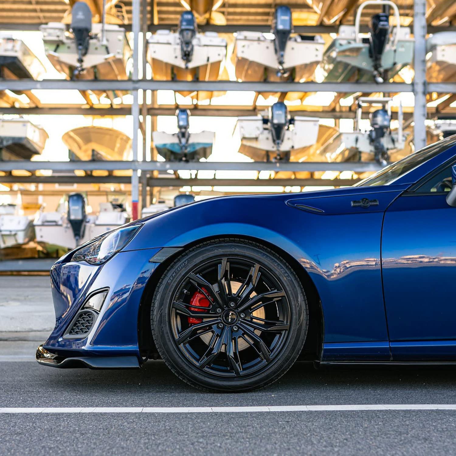 Custom RTX Wheel - 18" x 8", 42 Offset, 5x114.3 Bolt Pattern, 70.3mm Hub - Satin Black Rim