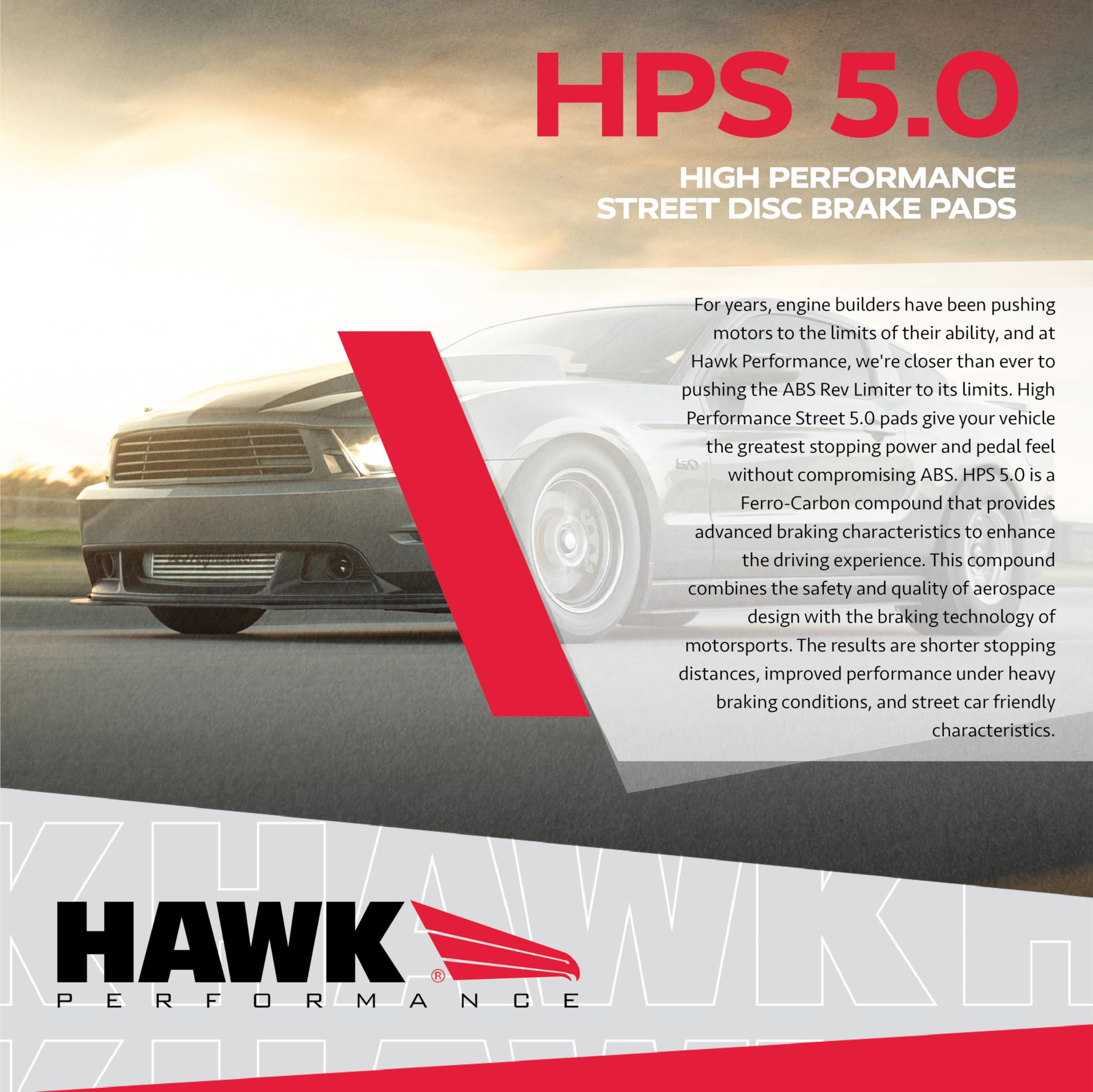 Hawk Performance HPS 5.0 HB704B.692 Street Brake Pads