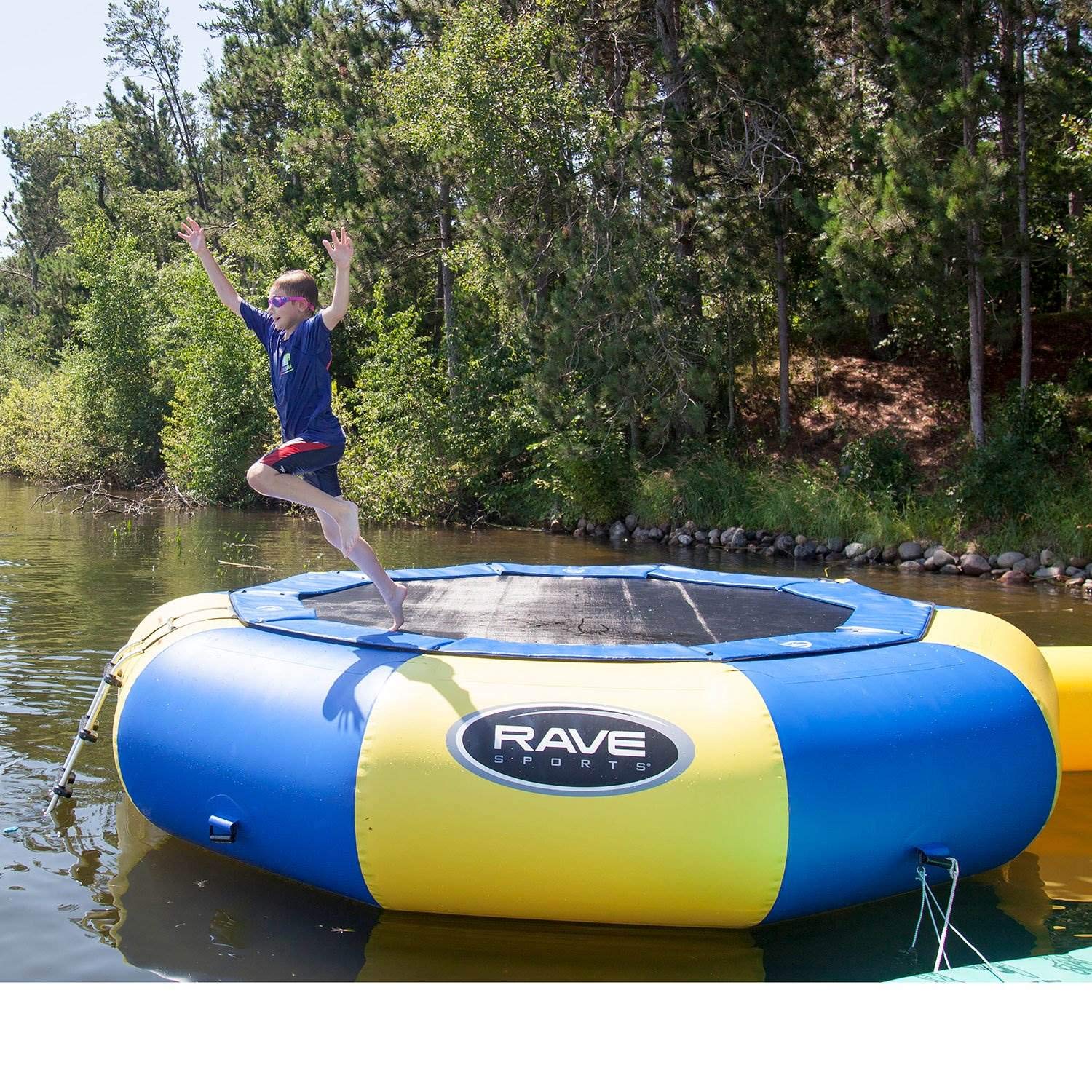Eclipse Water Bouncer RAVE Sports, Blue/Yellow, 12 Foot