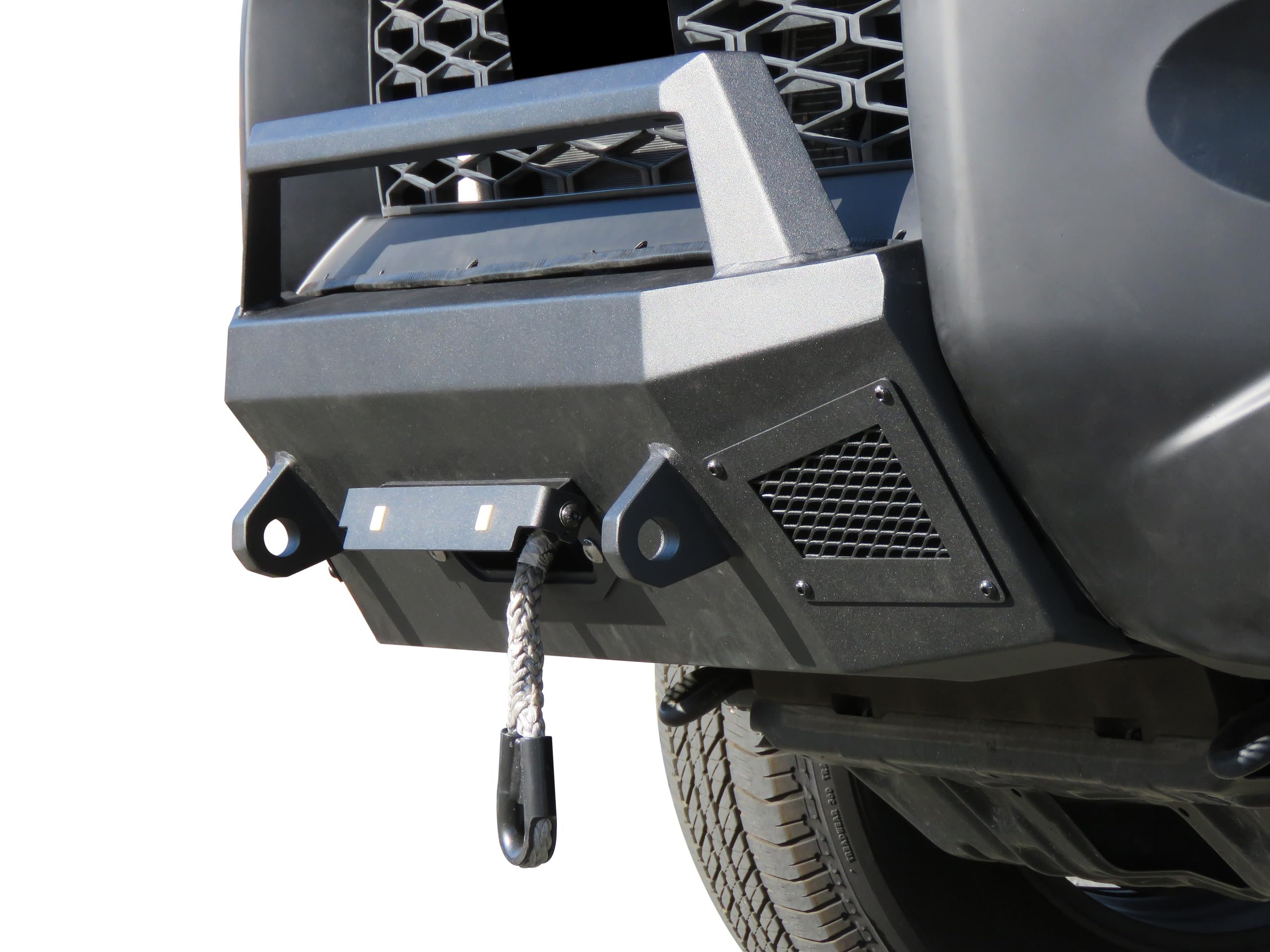 Heavy Duty Black Horse Armour III Front Winch Bumper Textured Black Compatible with 2014-2024 Toyota 4Runner(Excl. Limited, Nightshade Edition and 22-24 TRD Sport)-AR3HD60NL