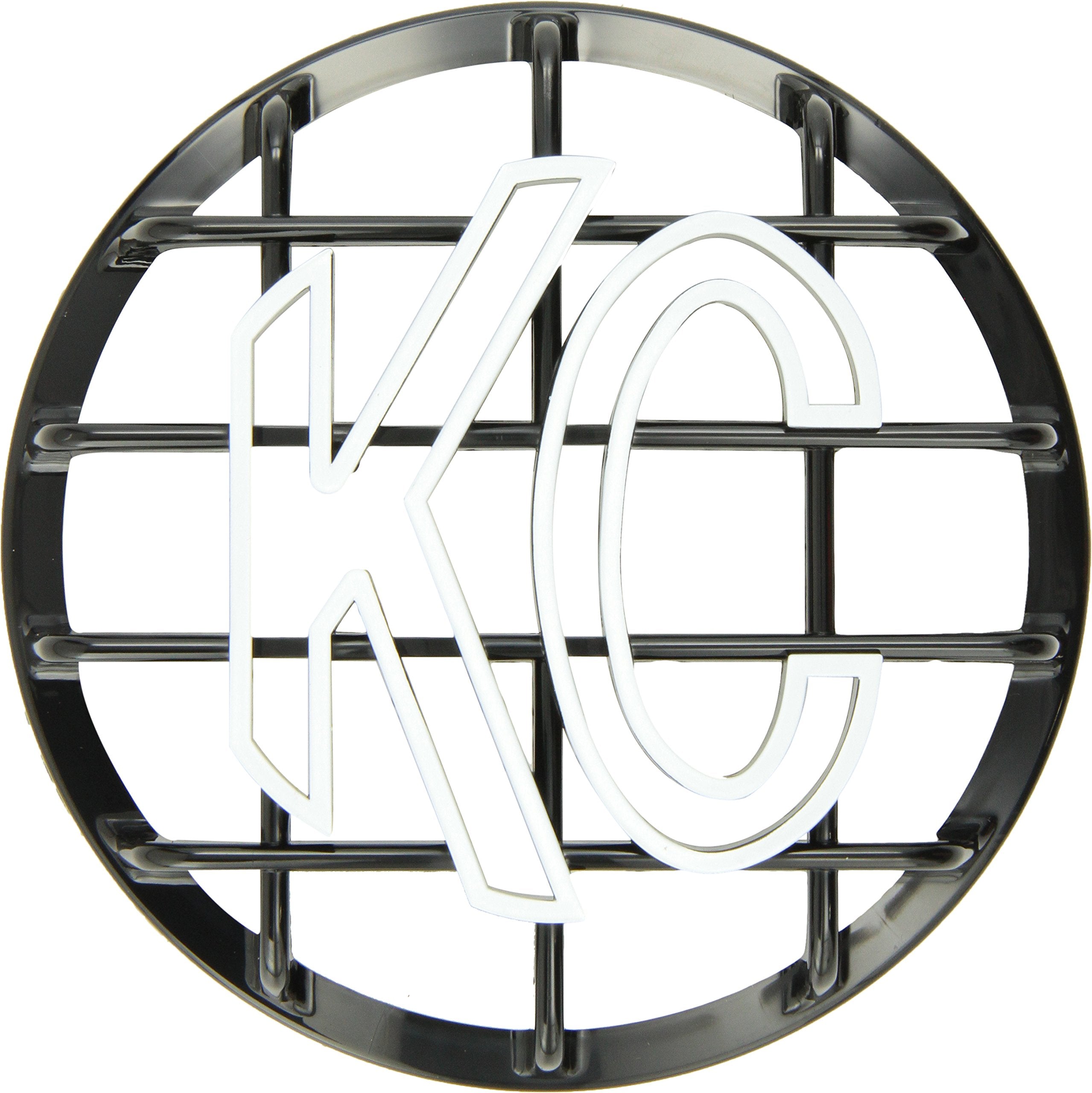 6" KC HiLiTES Black ABS Stone Guard - Single Guard 7210