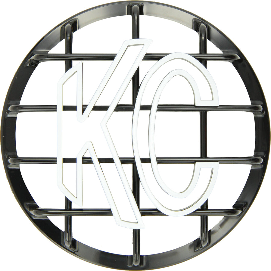 6" KC HiLiTES Black ABS Stone Guard - Single Guard 7210