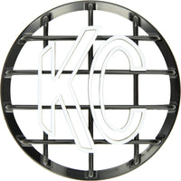 6" KC HiLiTES Black ABS Stone Guard - Single Guard 7210