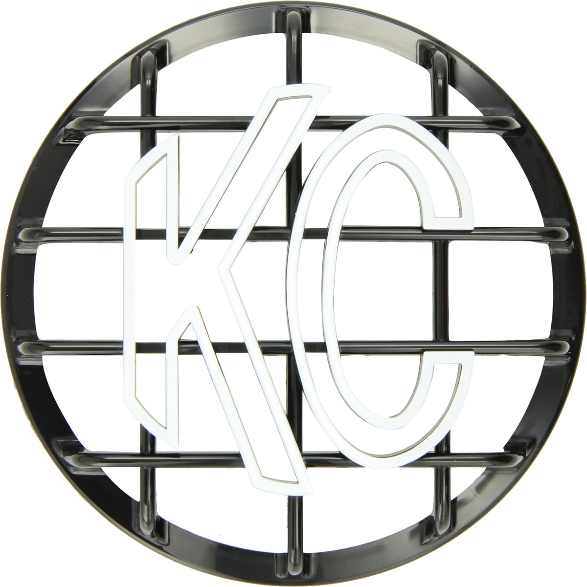 6" KC HiLiTES Black ABS Stone Guard - Single Guard 7210