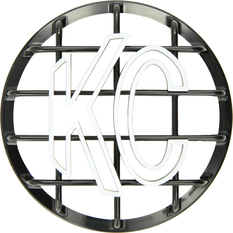 6" KC HiLiTES Black ABS Stone Guard - Single Guard 7210