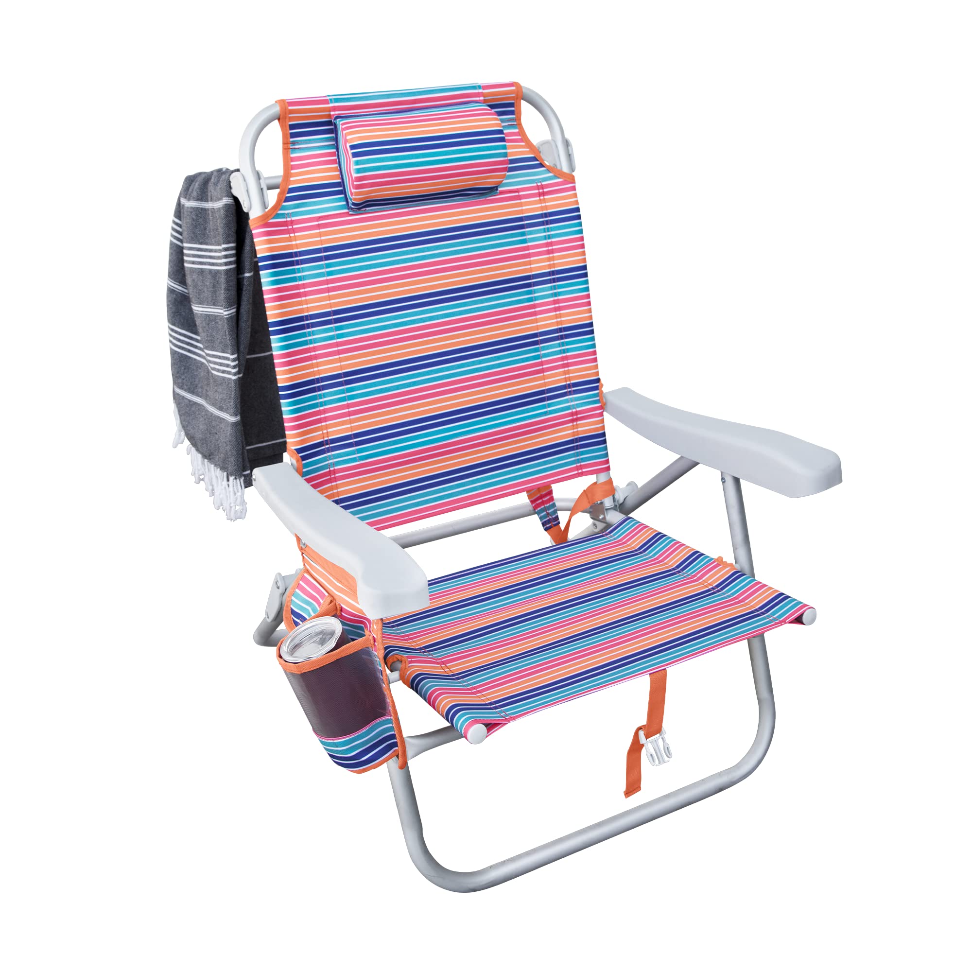 Sherbet Hurley Deluxe Backpack Beach Chair, One Size