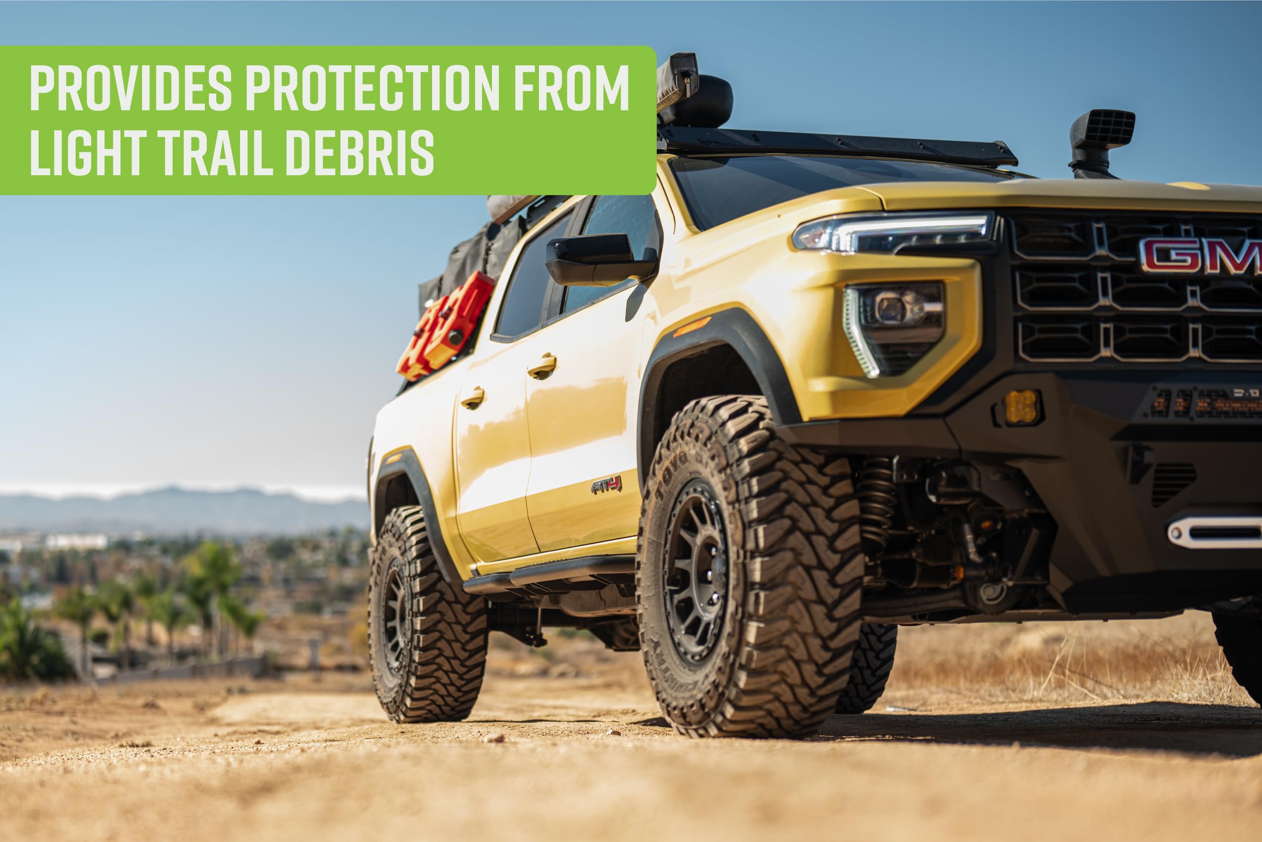 DV8 Offroad Side Steps OE Plus for 2023-2025 Chevy Colorado & GMC Canyon | Anti-Slip Design | Mounts to Body/Pinch Weld | Provides Protection from Light Trail Debris | Retains OEM Ground Clearance