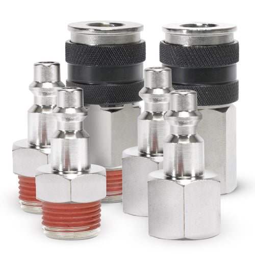 3/8" NPT M & F Couplers, Quick Connect Studs 3/8" M (2) & F (2), NO LOGO
