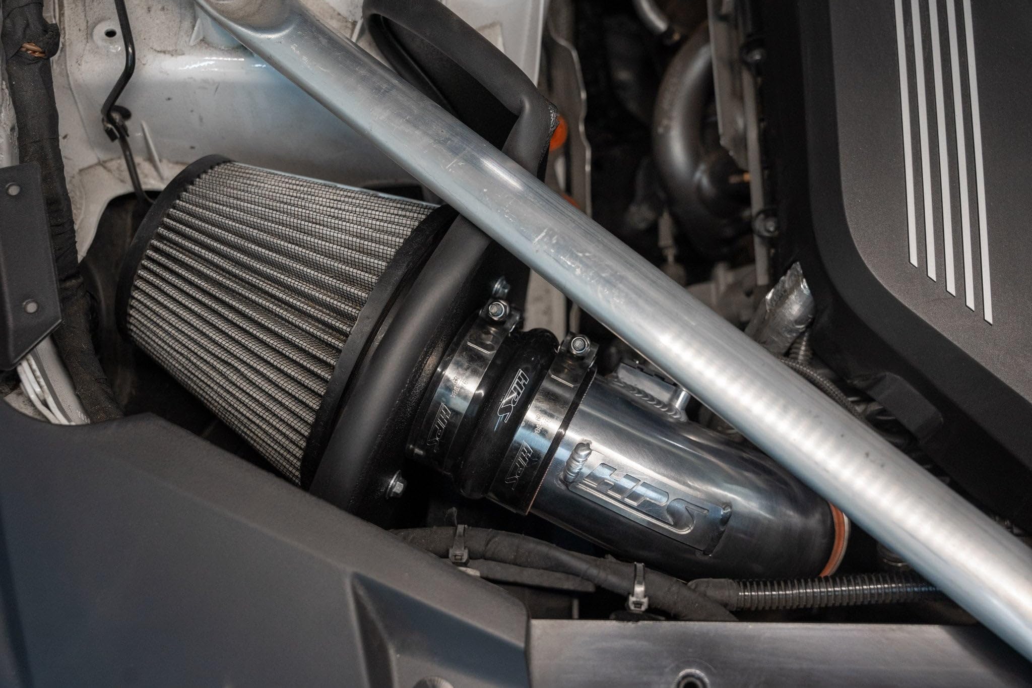 HPS Air Intake Kit Polish with Heat Shield Compatible for BMW 2019-2022 X7 2020-2023 X6 2019-2023 X5 3.0L B58 G05 G06 G07, 827-702P