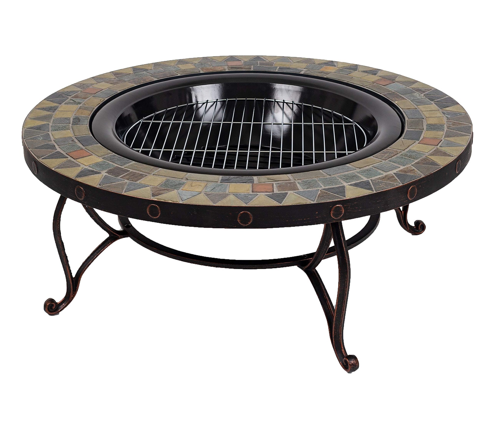 Juniper Pleasant Hearth Slate Top Fire Pit