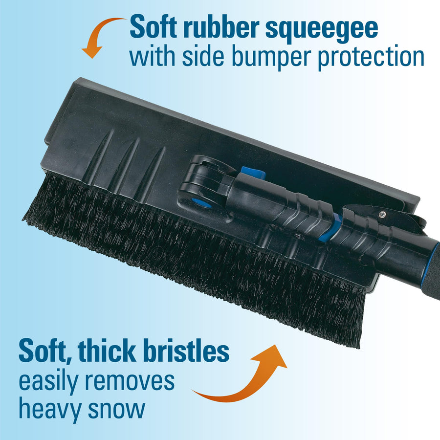 Avalanche Snowbroom SubZero 14015 54" for Truck, Car with Pivoting Brush Head and Squeegee