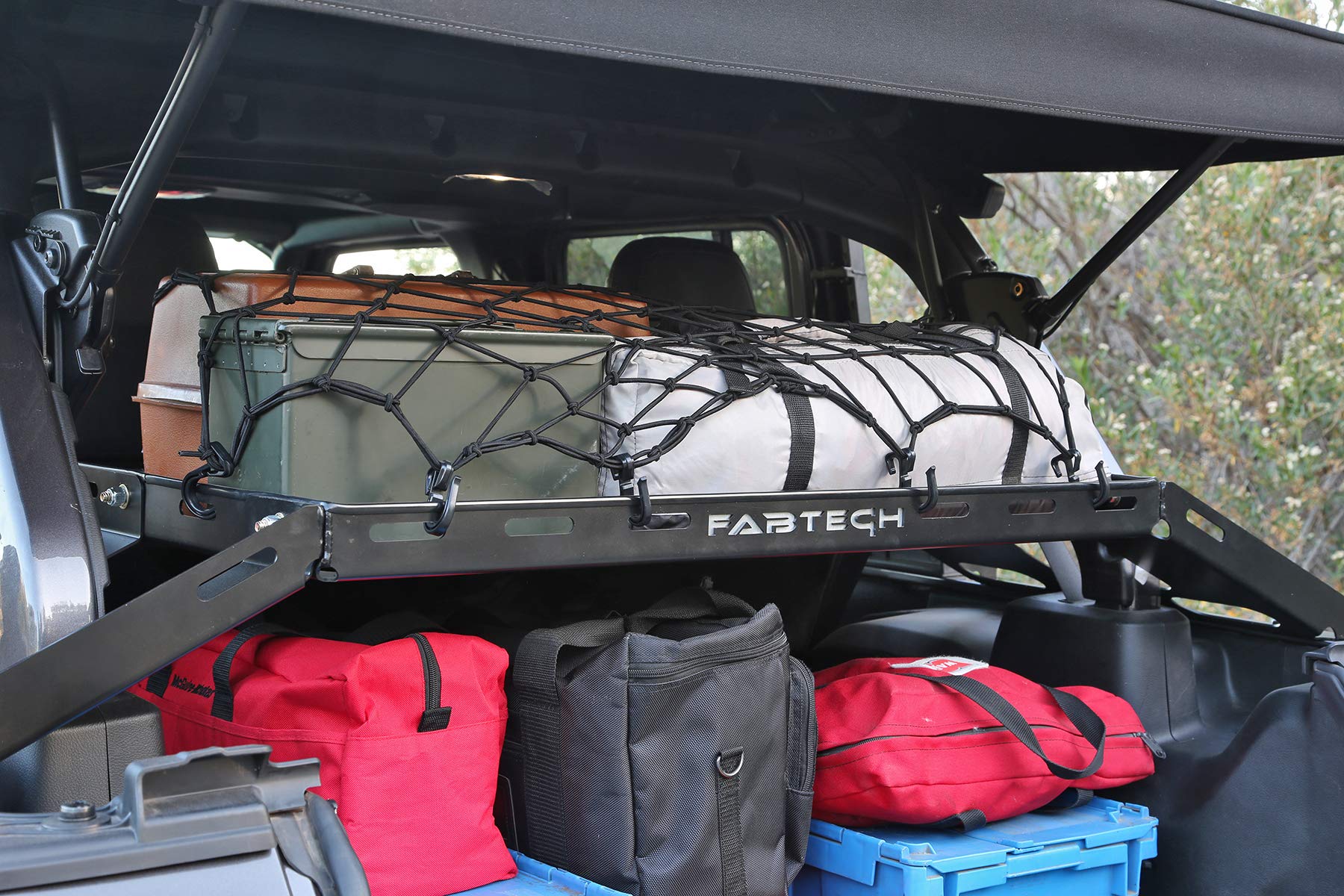 Jeep Jl Fabtech-FTS24211 Cargo Rack, Black
