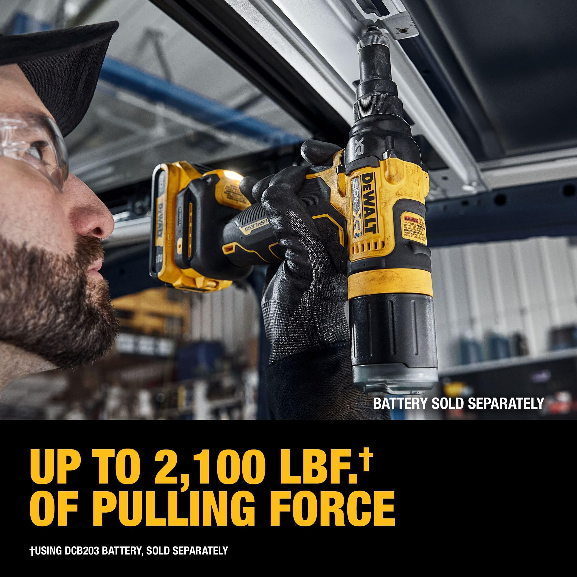 20V MAX XR DEWALT Cordless Rivet Tool, 3/16", Bare Tool Only (DCF403B)