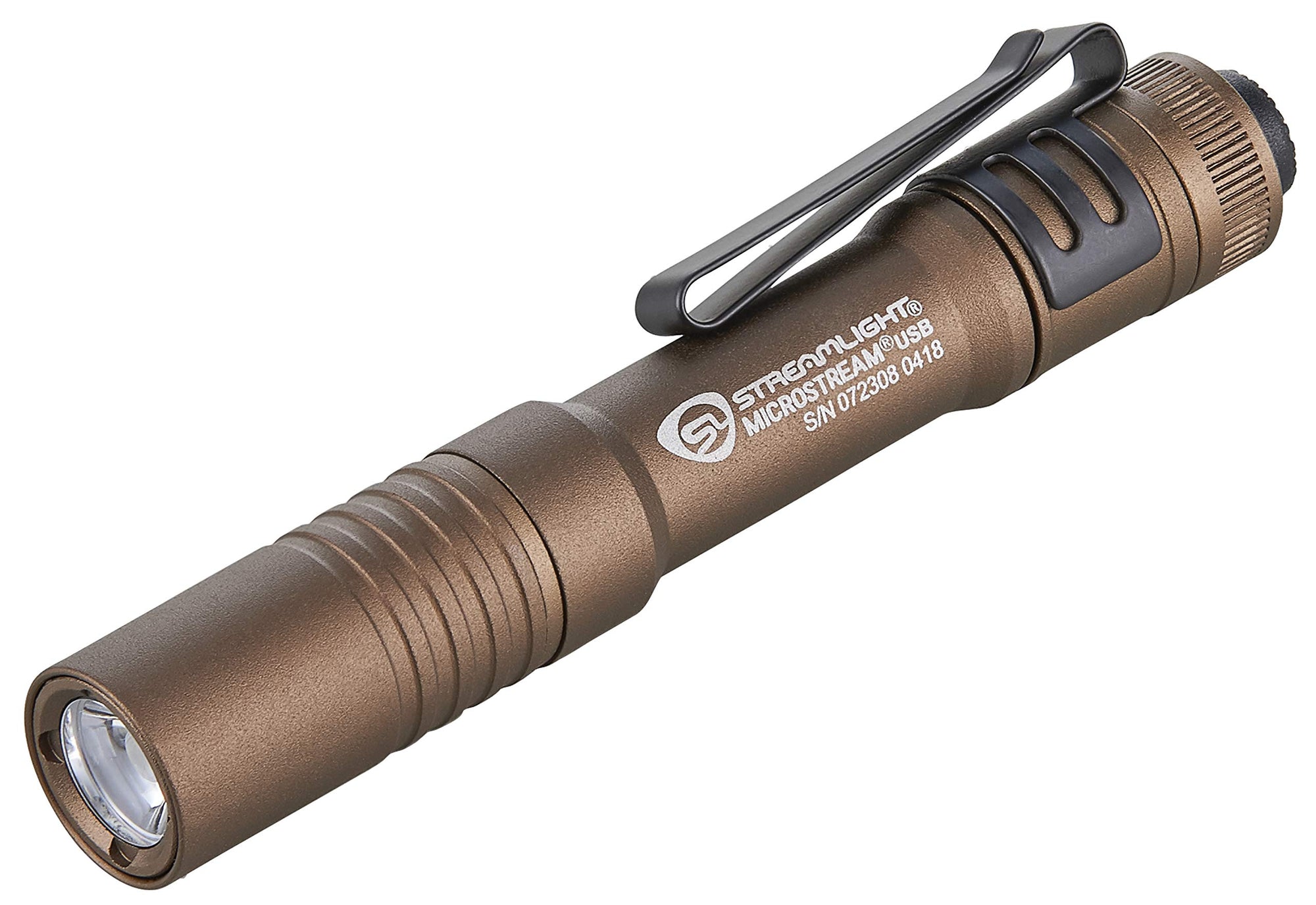 MicroStream Streamlight 66608 250-Lumen EDC Ultra-Compact Flashlight with USB Rechargeable Battery, Clear Retail Packaging, Coyote