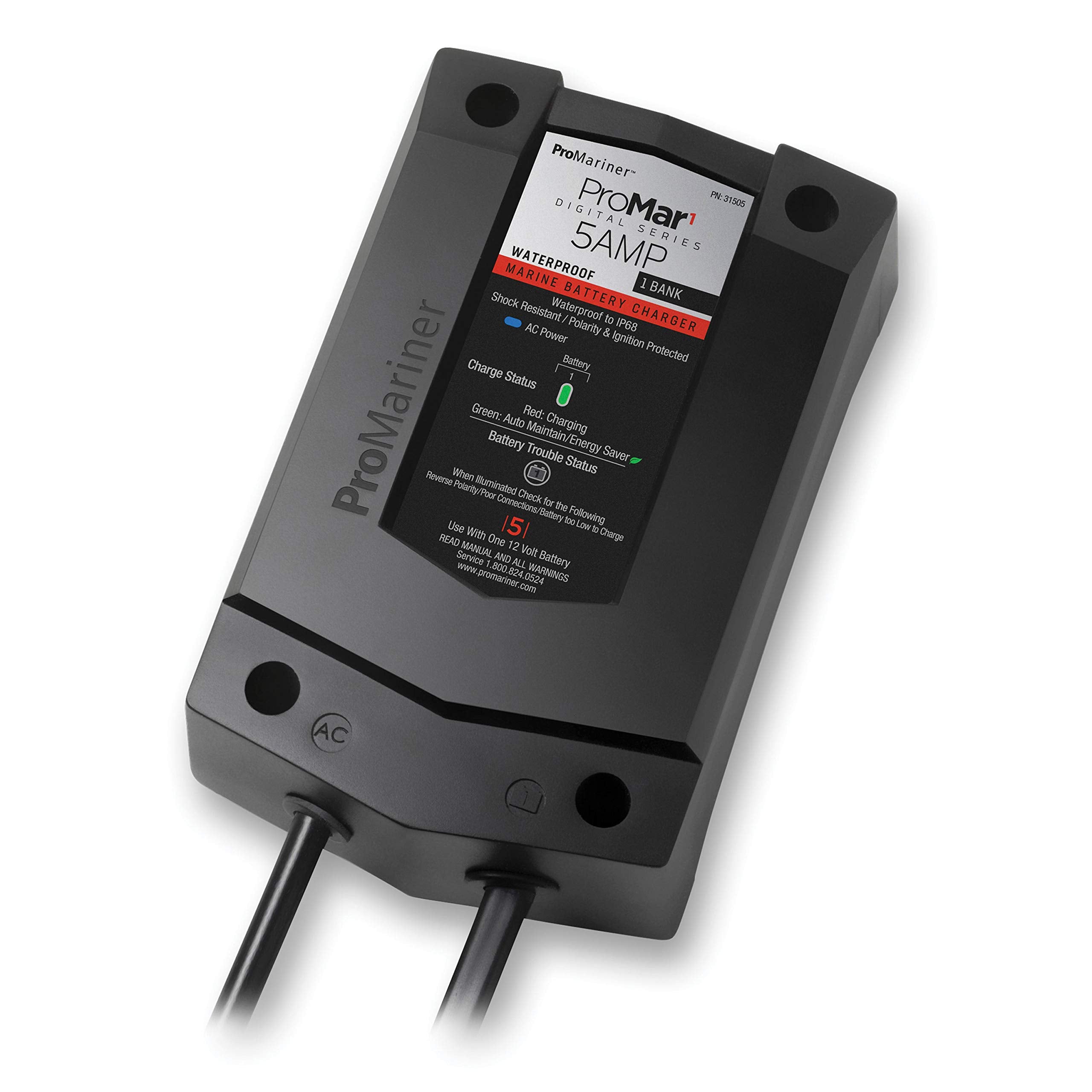 ProMariner 31505 DS ProMar1 Generation 3 Digital Battery Charger - 5 Amp,Black