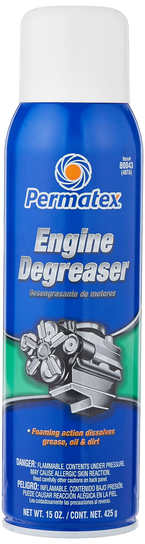80043 Permatex Eliminator II Engine Degreaser, 15 oz. Aerosol Can