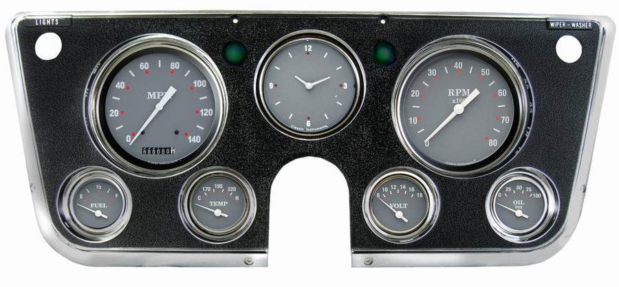 Classic Instruments Silver Gray CT67SG Gauge Set 1967-1972 Chevy/Gmc Truck