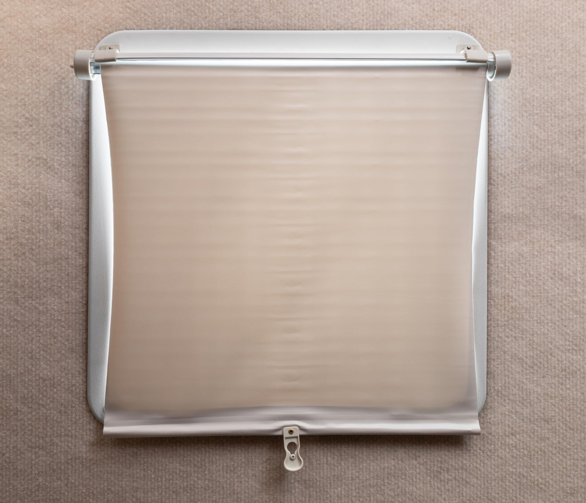 Retractable Camco Lights Out Vent Shade (Cream)