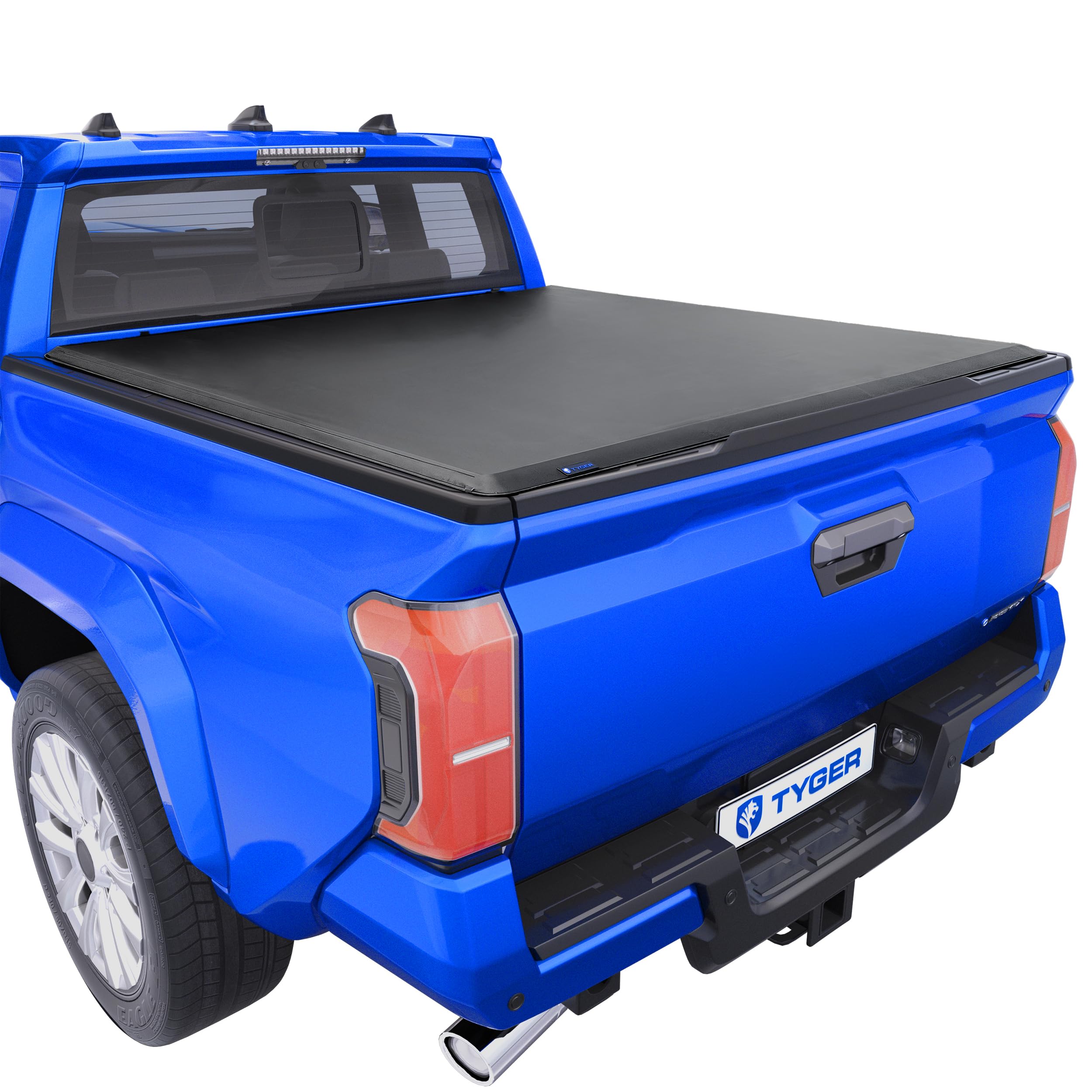 Tyger Auto T1 Soft Roll-up Tonneau Cover Compatible with 2024-2026 Toyota Tacoma (Only Fits Models with Factory Deck Rail System) | 5' (60") Bed | TG-BC1T9204