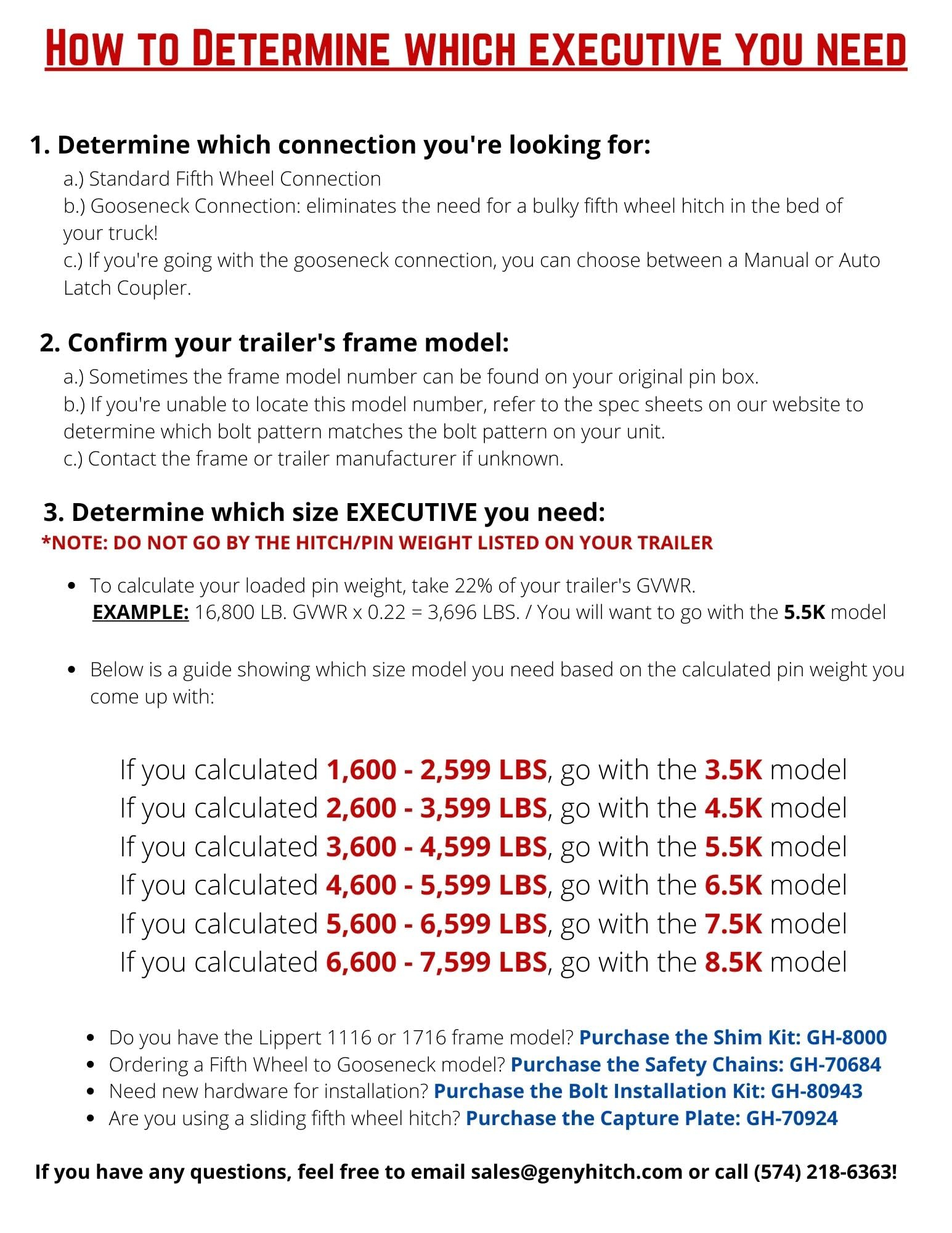 GEN-Y Hitch Fifth Wheel King Pin Box, 2.5K - 4.5K LBS Pin Weight, 30,000 LBS Towing Capacity - Check Fitment Chart