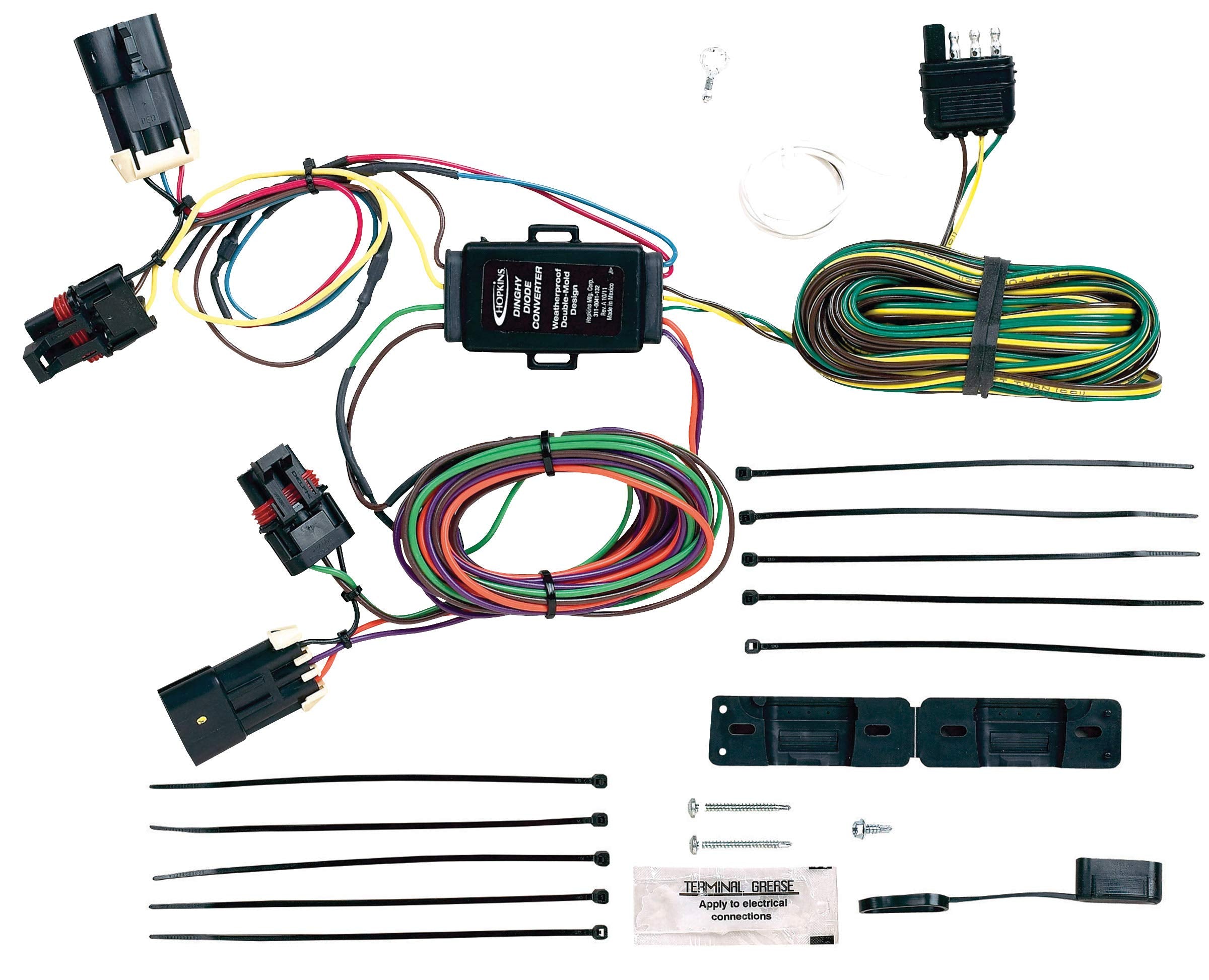 Plug-In Hopkins Towing Solutions 56100 Simple Towed Vehicle Wiring Kit