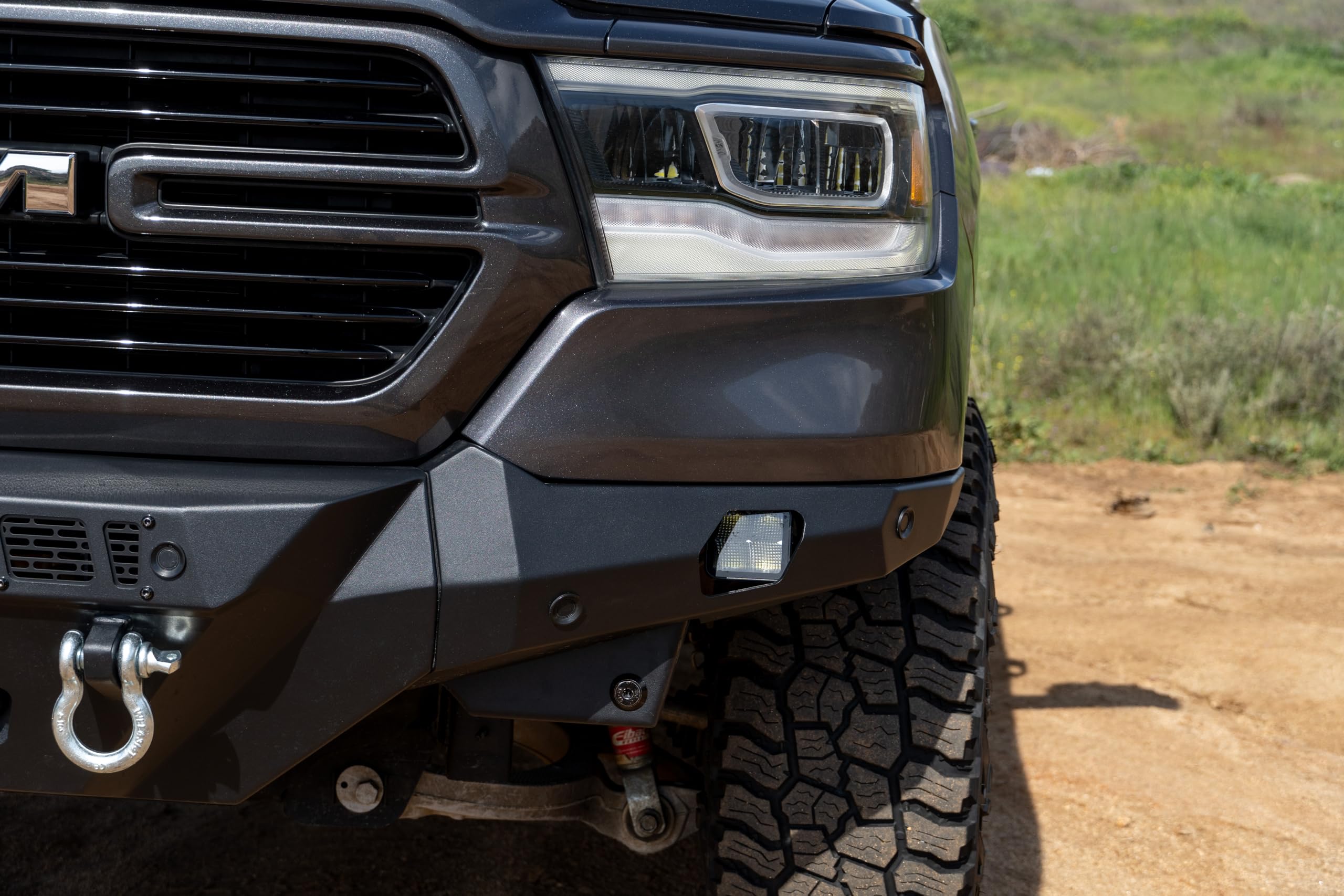 Offroad DV8 Spec Series Front Bumper for 2019-2024 Ram 1500 | Winch Mount | (2) 3" Light Pod Mounts | 20" LED Light Bar Mount | (2) 1" Thick D-Ring Mounts | No Modification Required