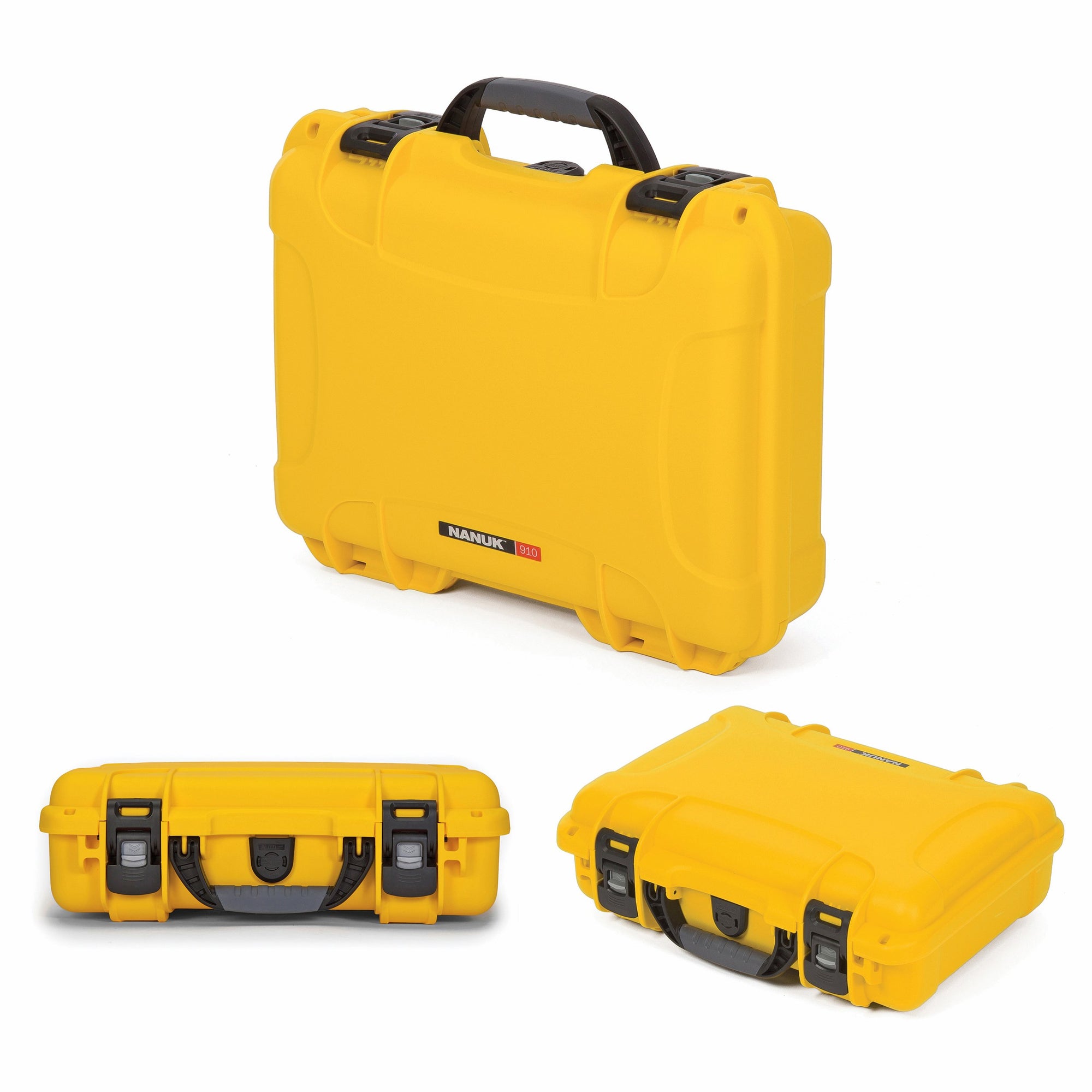 Waterproof Nanuk 910 Hard Case with Foam Insert for DJI Mavic Mini 2 Fly More - Yellow