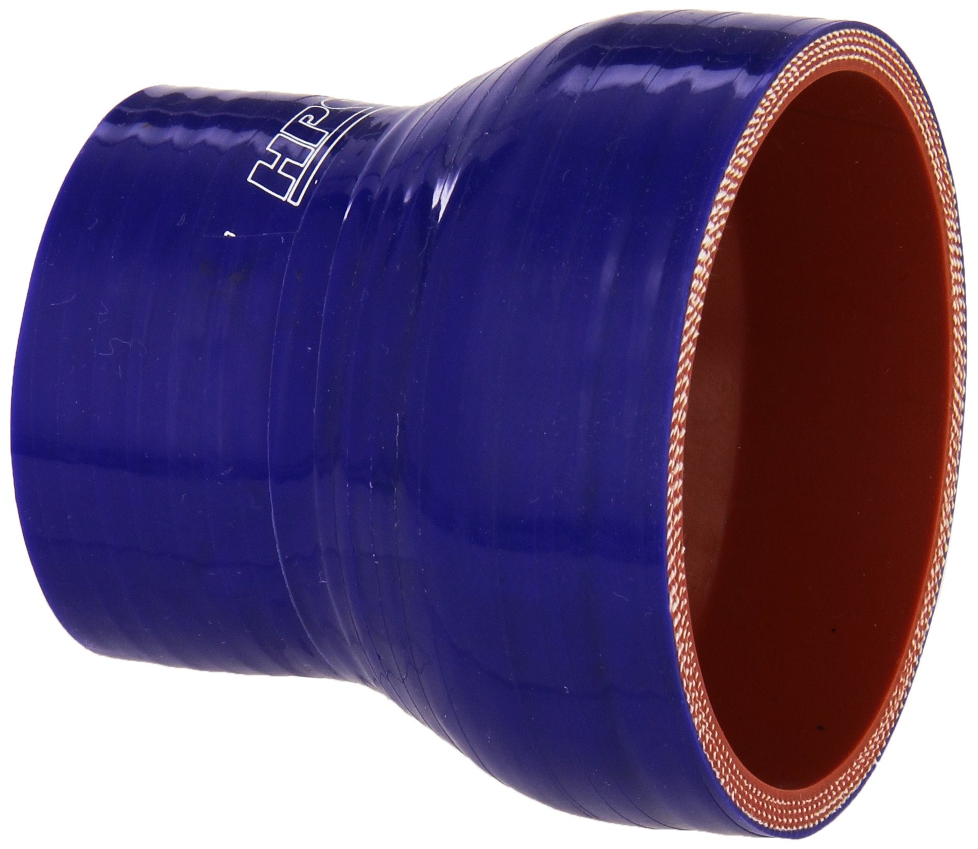HPS Silicone HTSR-200-300-BLUE High Temperature 4-ply Reinforced Reducer Coupler Hose, 60 PSI Maximum Pressure, 3" Length, 2" > 3" ID, Blue