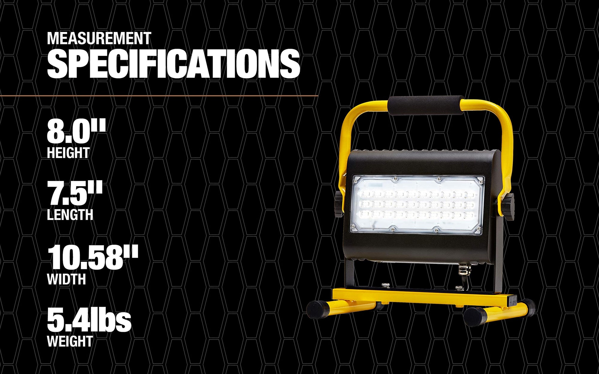 Slim Series ProLight 411050 50w LED Work Light; Yellow/Black