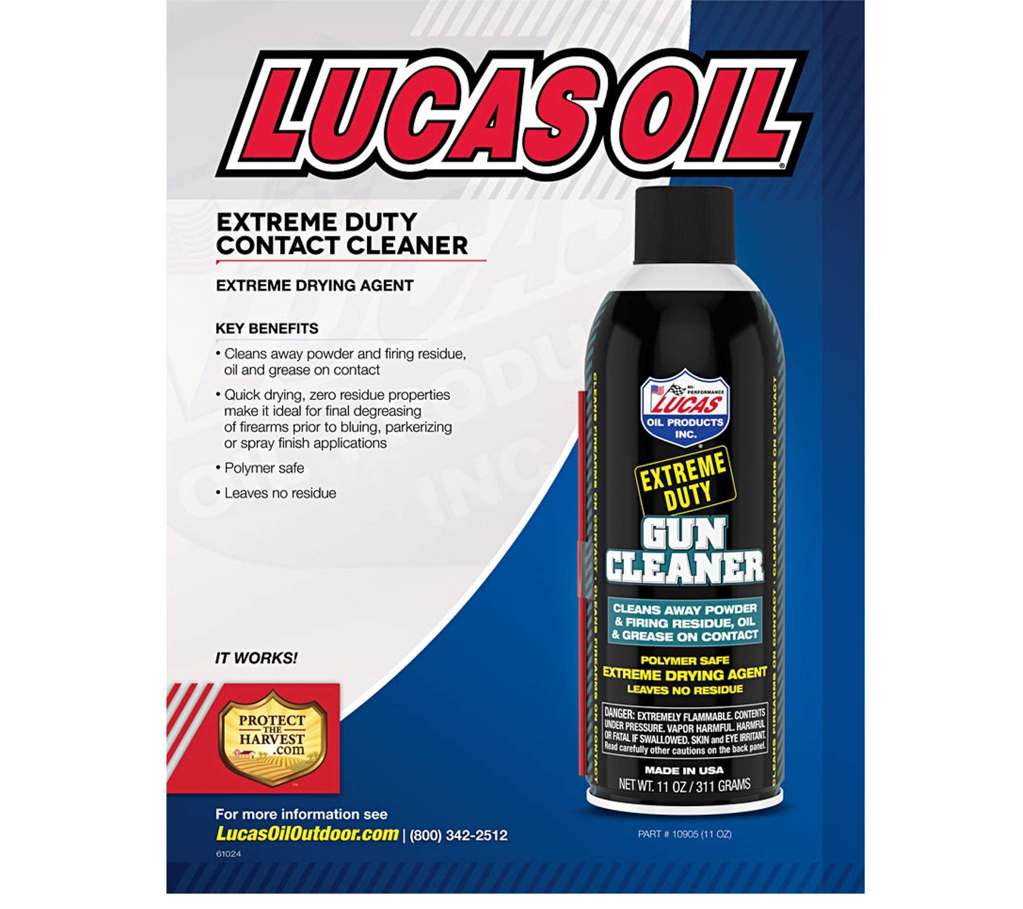 Extreme Duty Lucas Oil Gun Cleaner - 11 Ounce