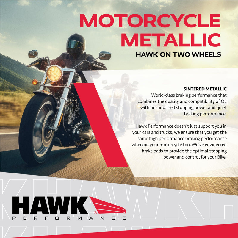 Motorcycle Hawk Performance HMC5002 Metallic