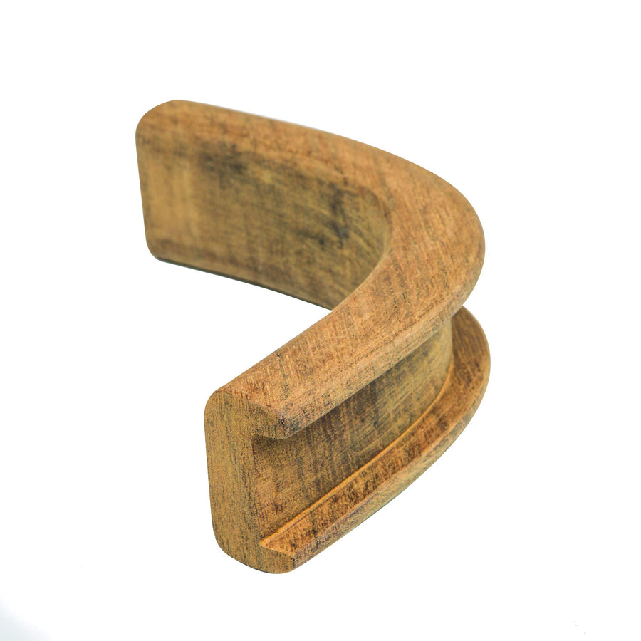 Teak Whitecap Inside Corner Track Bulkhead Molding, 3/4"